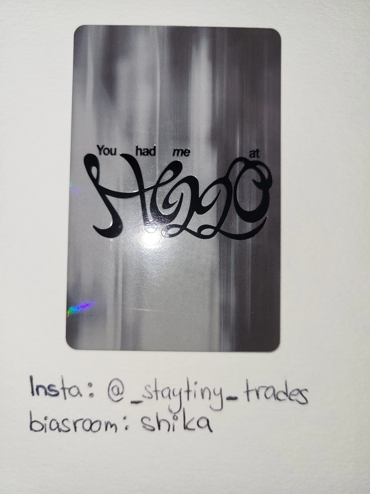 ZEROBASEONE Taerae ZEROBASEONE - Taerae - You had me at HELLO Album album photocard solar version id card listing photo 2