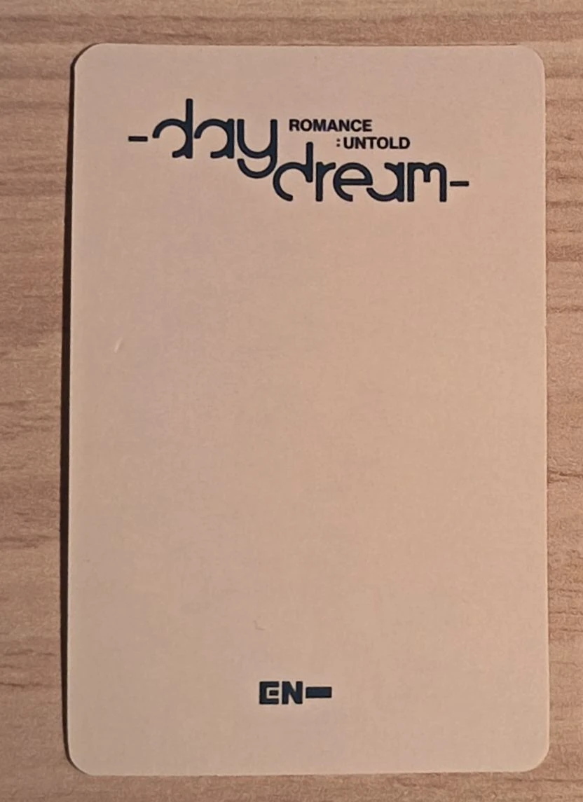 ENHYPEN Sunghoon ENHYPEN - Sunghoon - ROMANCE: UNTOLD-DAYDREAM- Album yizhiyu (yzy) round 2 lucky draw listing photo 2