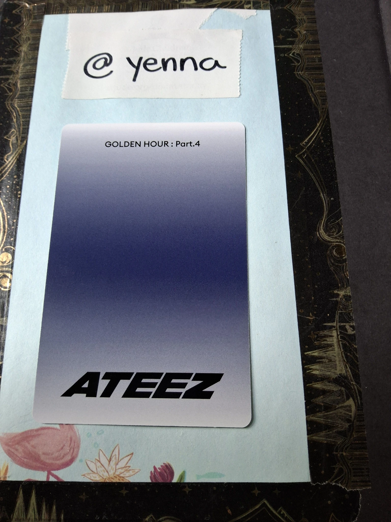 ATEEZ San ATEEZ - San - Golden Hour : Part.4 Album album photocard poca album listing photo 2