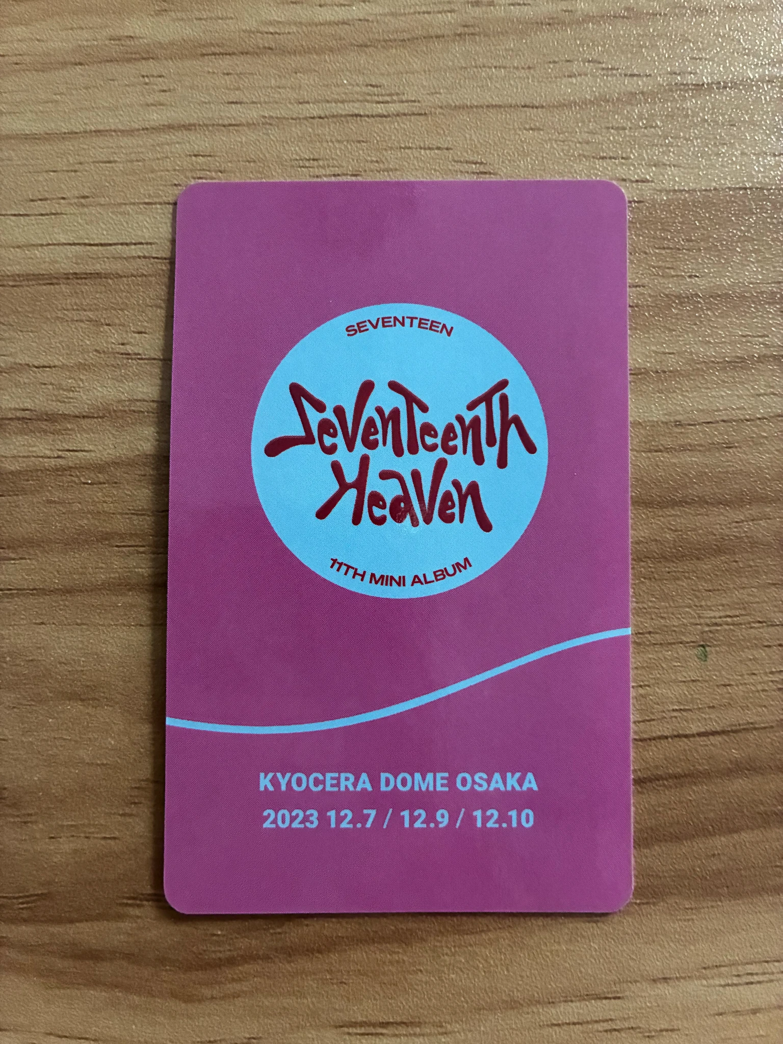 SEVENTEEN Wonwoo SEVENTEEN - Wonwoo - [Follow] Tour Event osaka exclusive weverse japan shop (wvj) listing photo 2