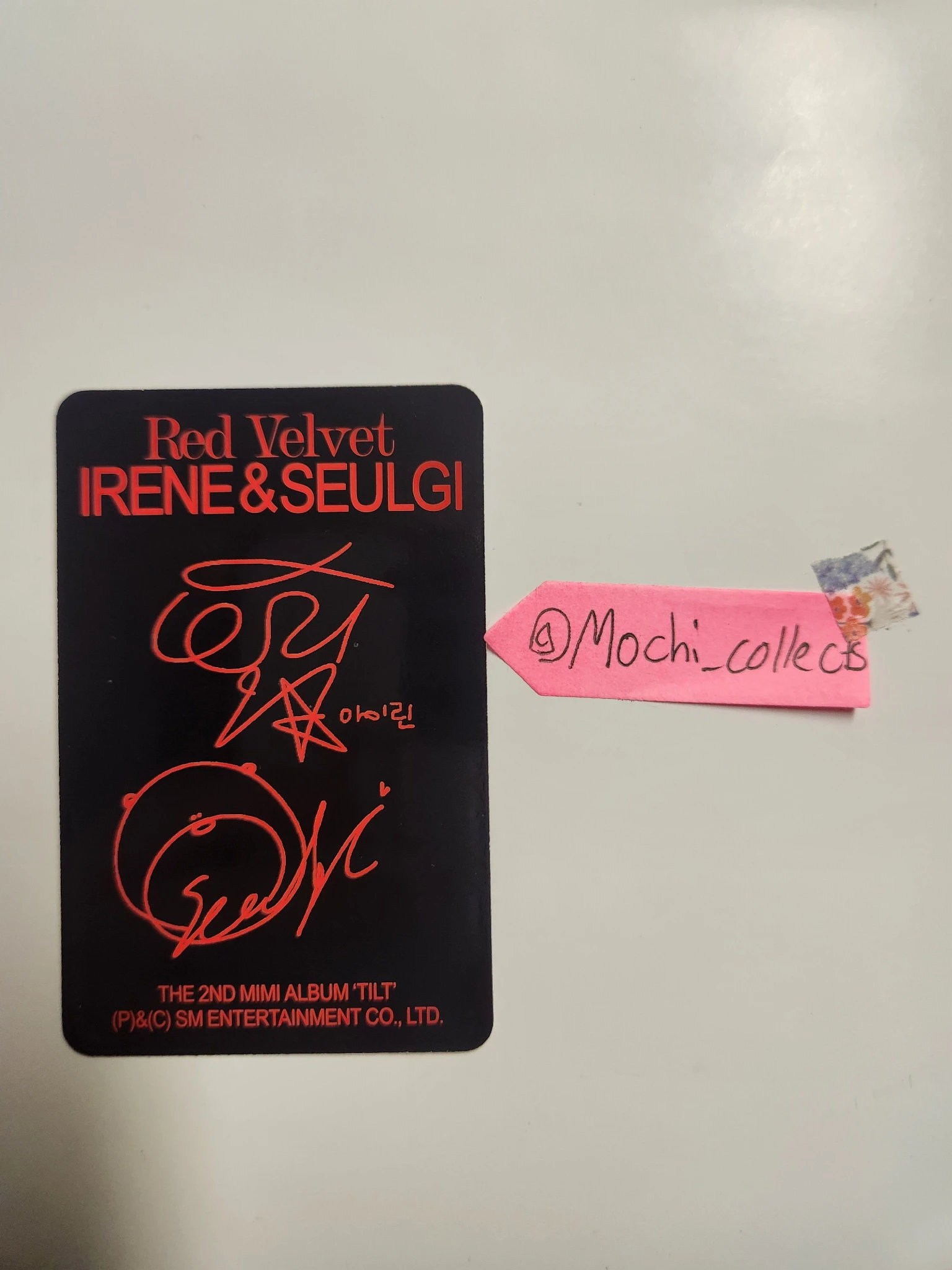 Red Velvet Red Velvet — IRENE & SEULGI - Tilt Album album photocard listing photo 2