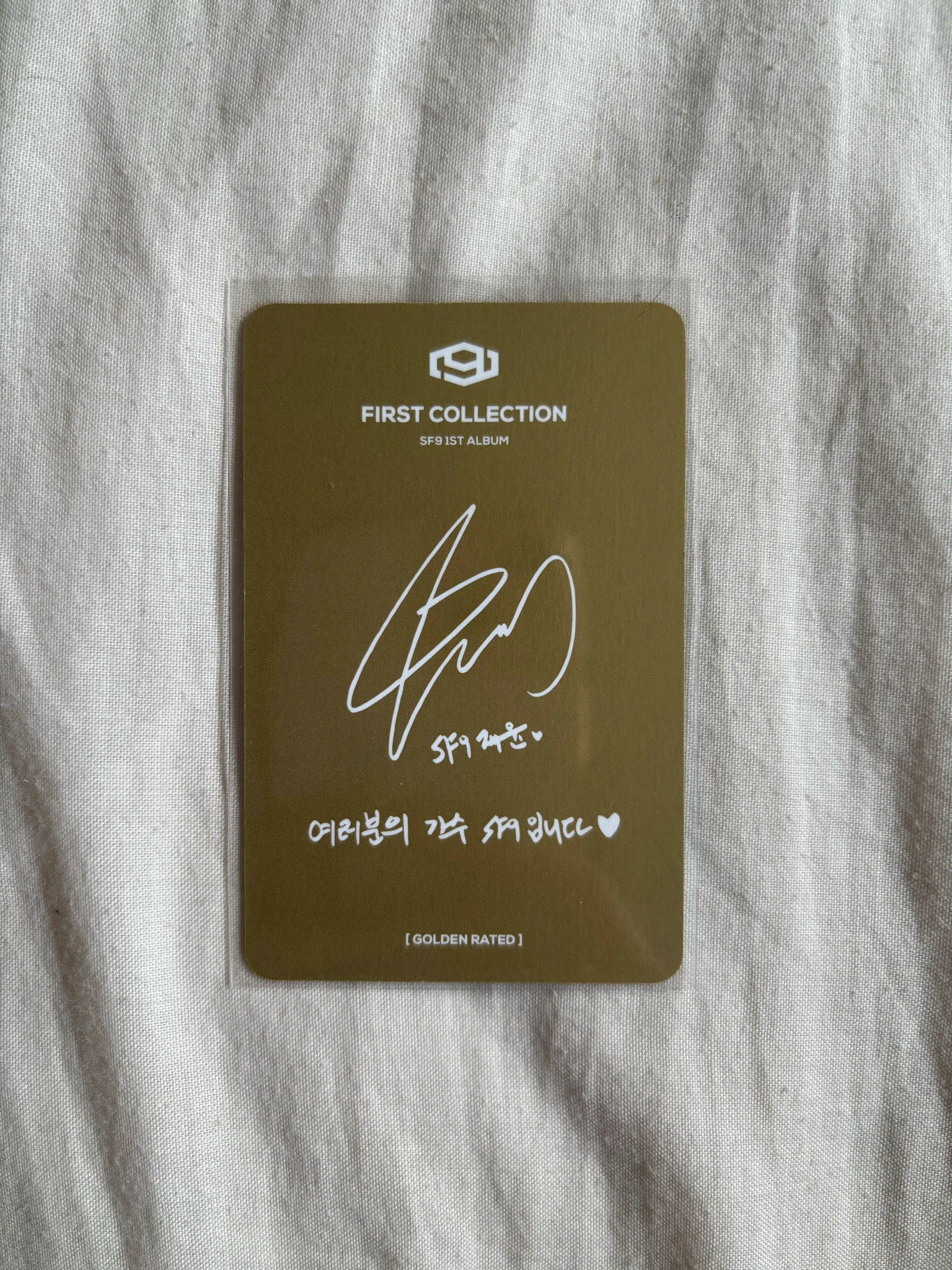 SF9 Jaeyoon SF9 - Jaeyoon - FIRST COLLECTION Album album photocard golden rated version listing photo 2