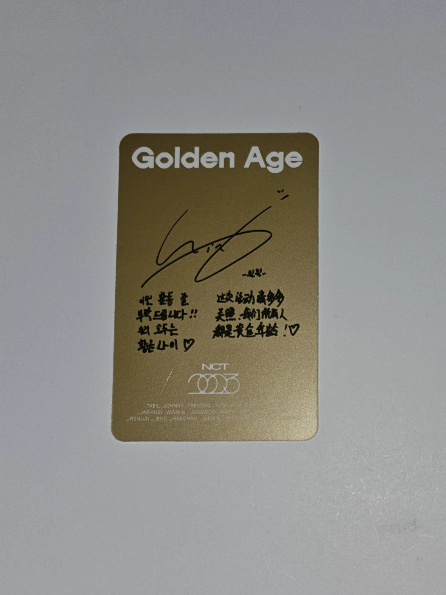 NCT Winwin NCT - Winwin - Golden Age Album archiving version listing photo 2