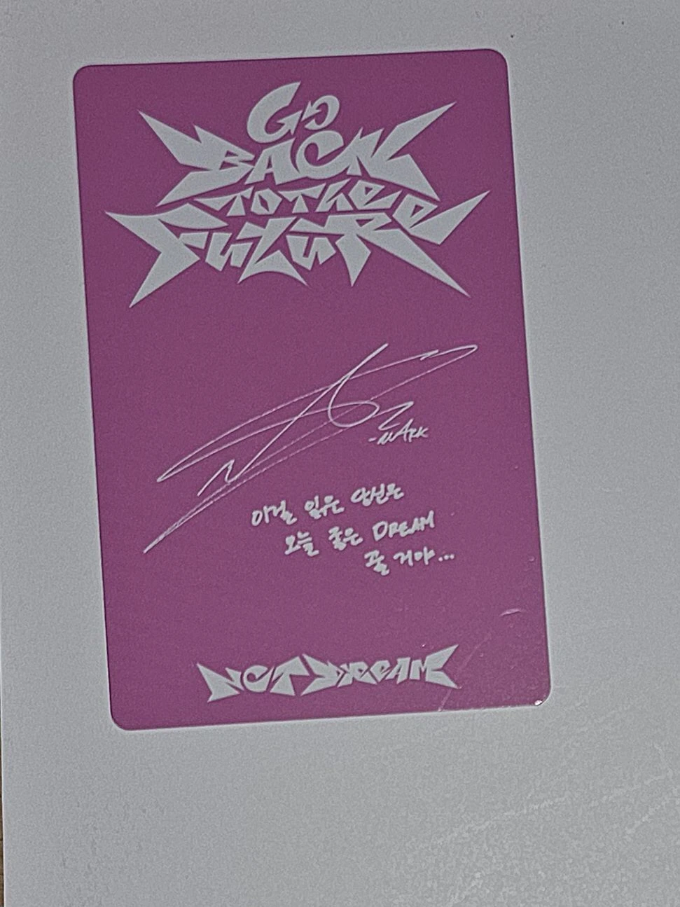 NCT DREAM Mark NCT DREAM - Mark  - Go Back to the Future Album digipack ver. listing photo 2