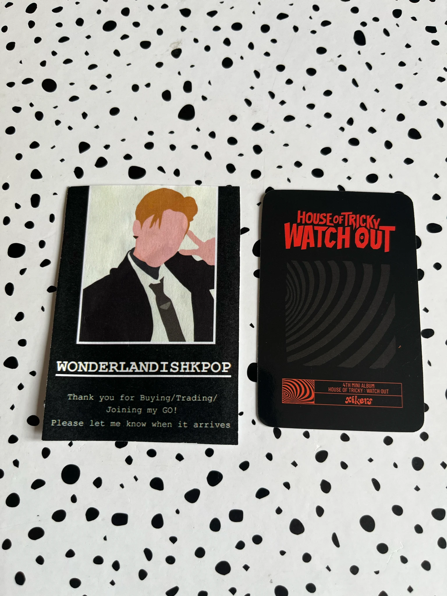 xikers Jinsik xikers - Jinsik - HOUSE OF TRICKY : WATCH OUT Album pop-up trading card version 2 listing photo 2