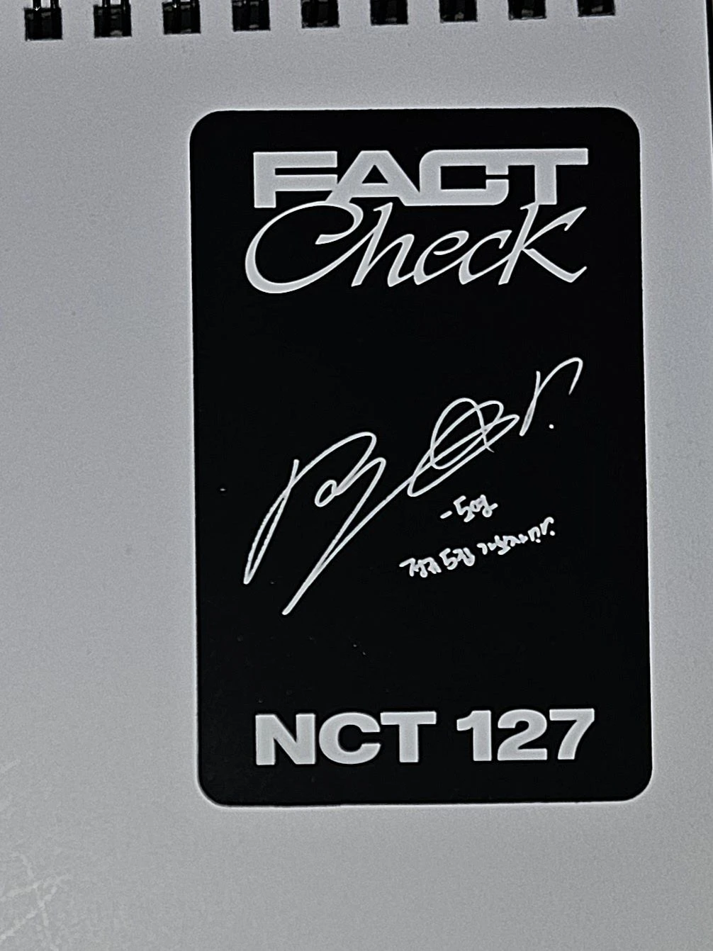 NCT 127 Doyoung NCT 127 - Doyoung - Fact Check Album listing photo 2
