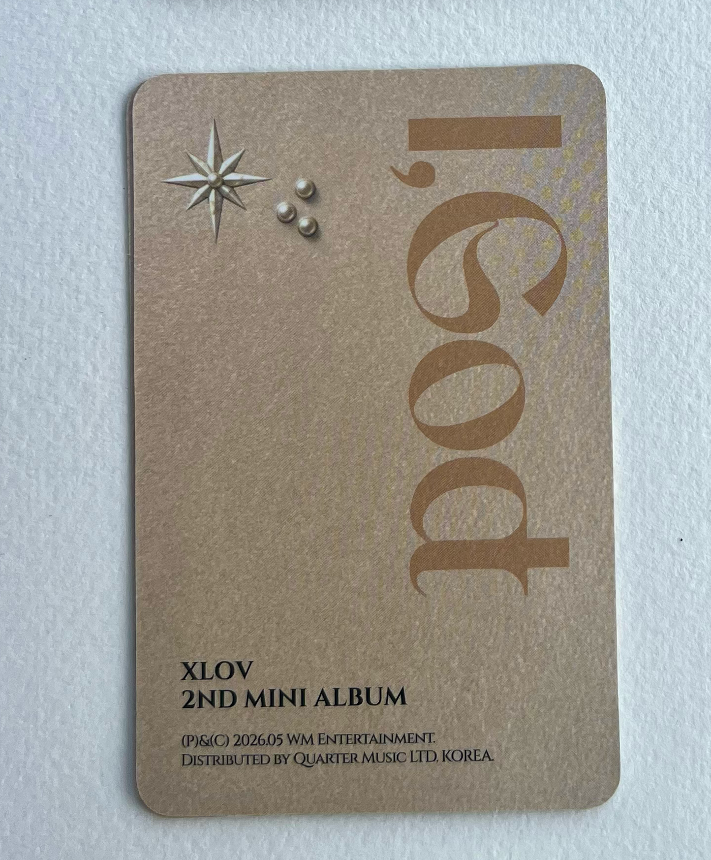 XLOV Haru XLOV - Haru - I, God Album album photocard G version listing photo 2