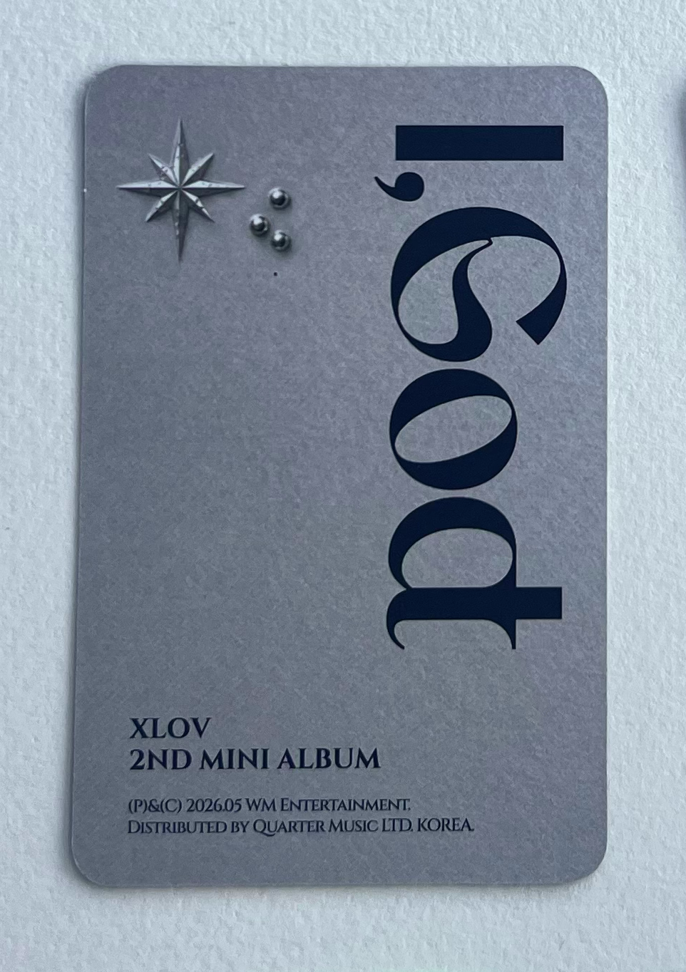 XLOV Hyun XLOV - Hyun - I, God Album i version listing photo 2
