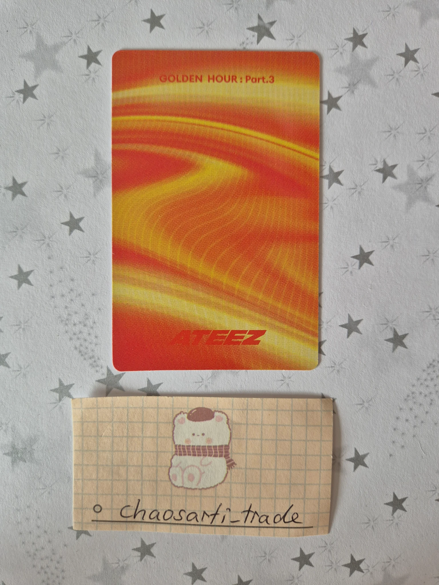 ATEEZ Jongho ATEEZ - Jongho - Golden Hour : Part.3 Album album photocard poca album image card version 1 listing photo 2