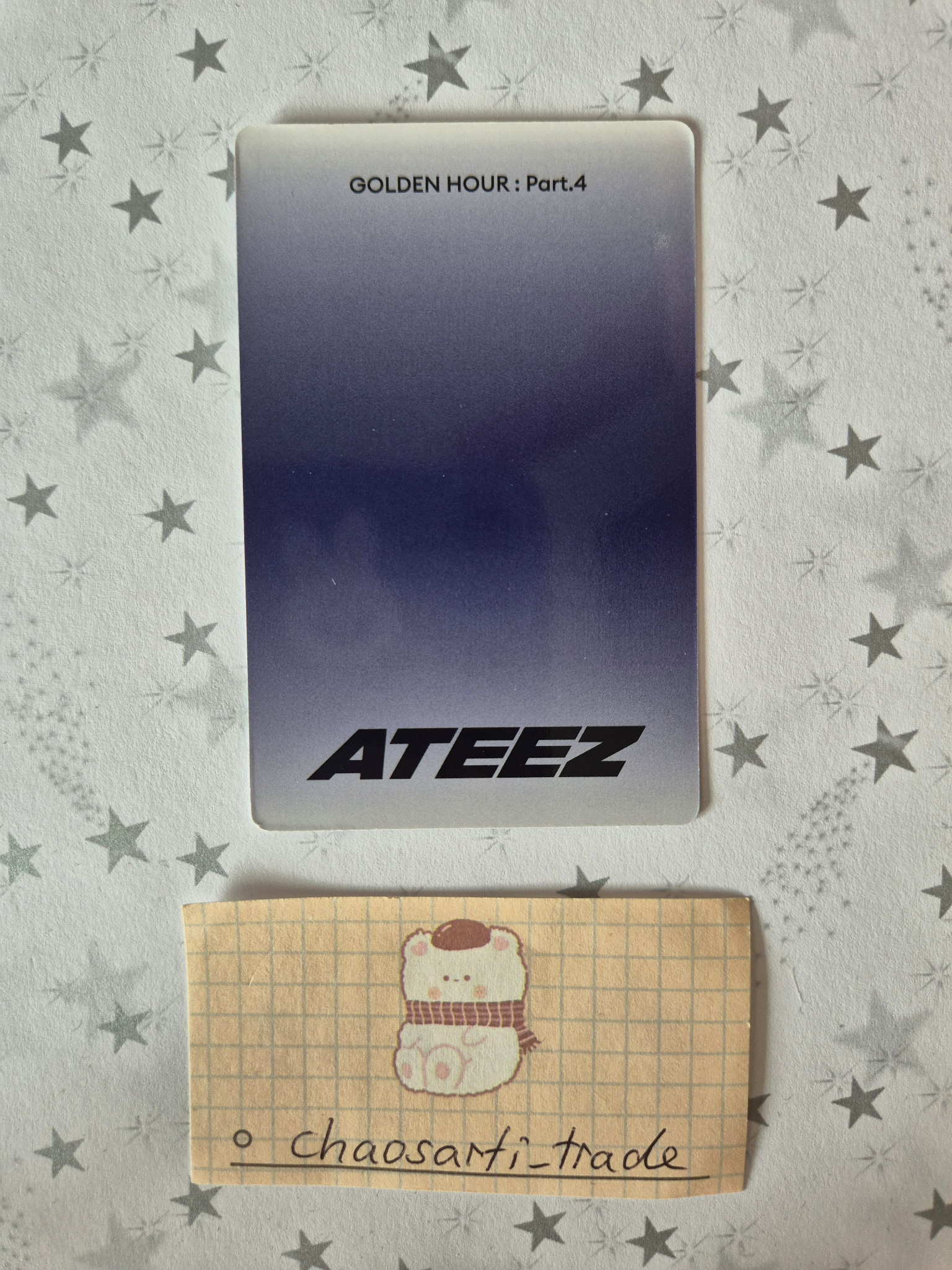 ATEEZ Yeosang ATEEZ - Yeosang - Golden Hour : Part.4 Album album photocard poca album listing photo 2