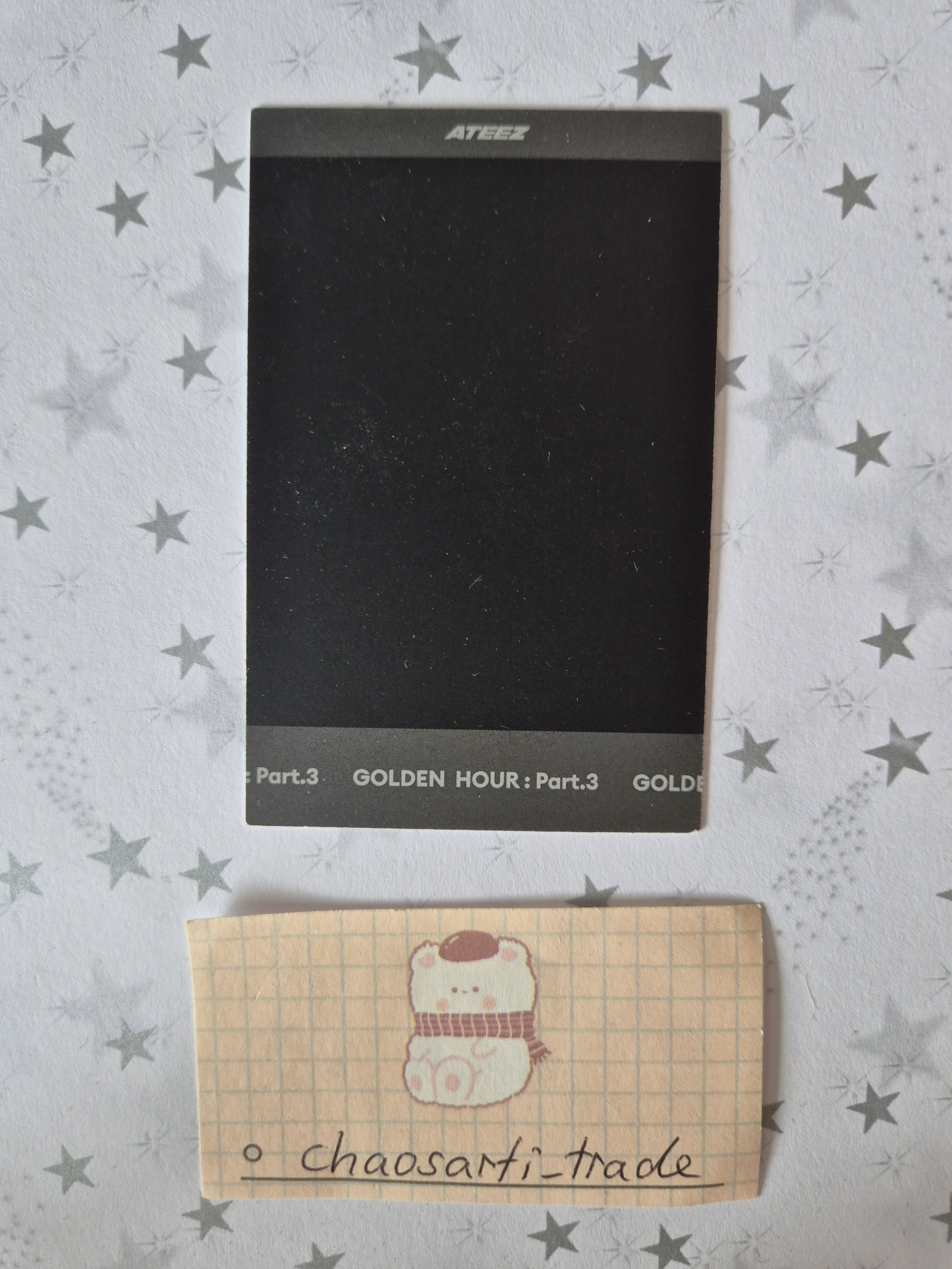 ATEEZ Hongjoong ATEEZ - Hongjoong - Golden Hour : Part.3 Album polaroid poca album listing photo 2