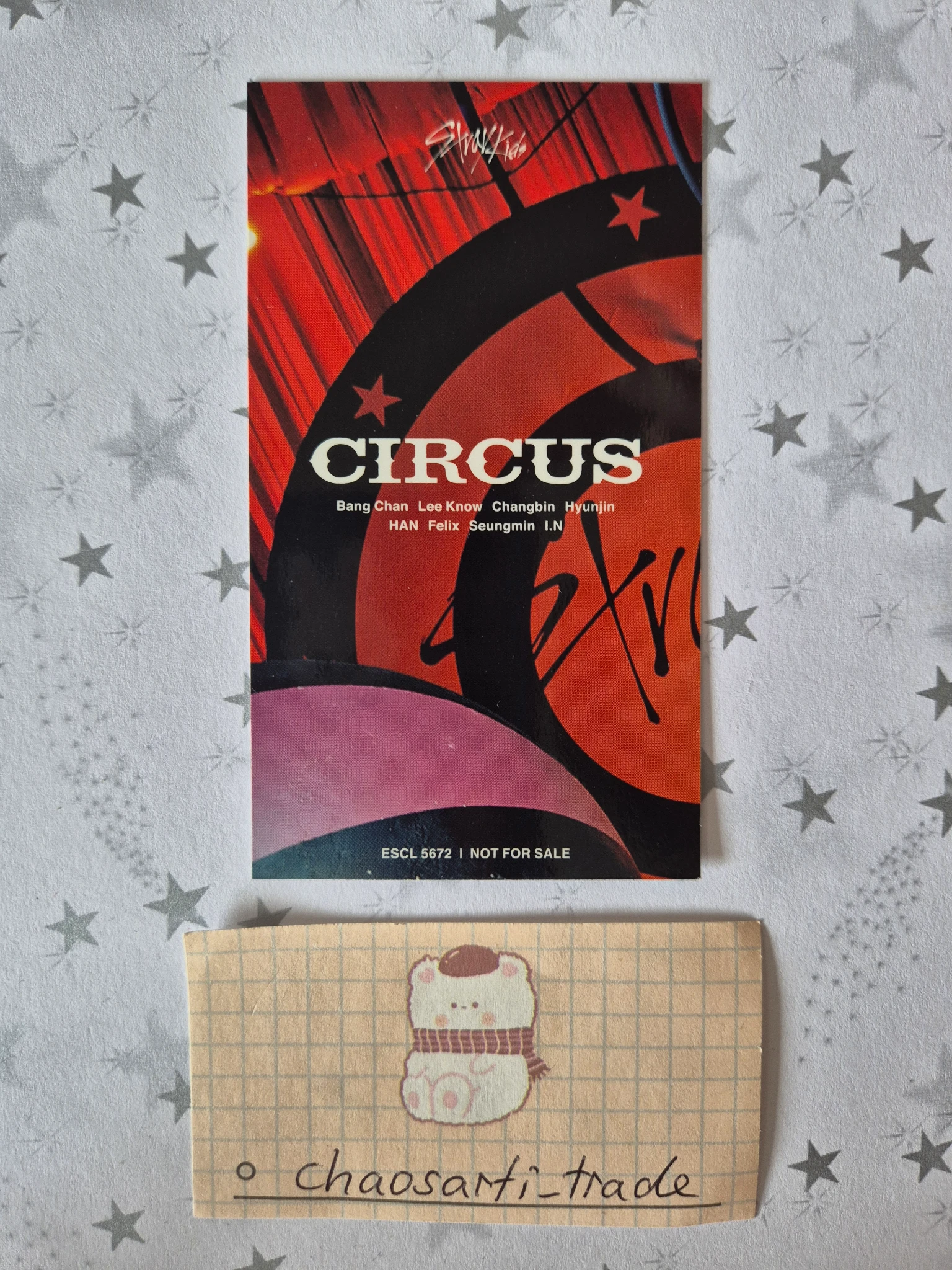 Stray Kids Hyunjin Stray Kids - Hyunjin - CIRCUS Album album photocard regular version listing photo 2