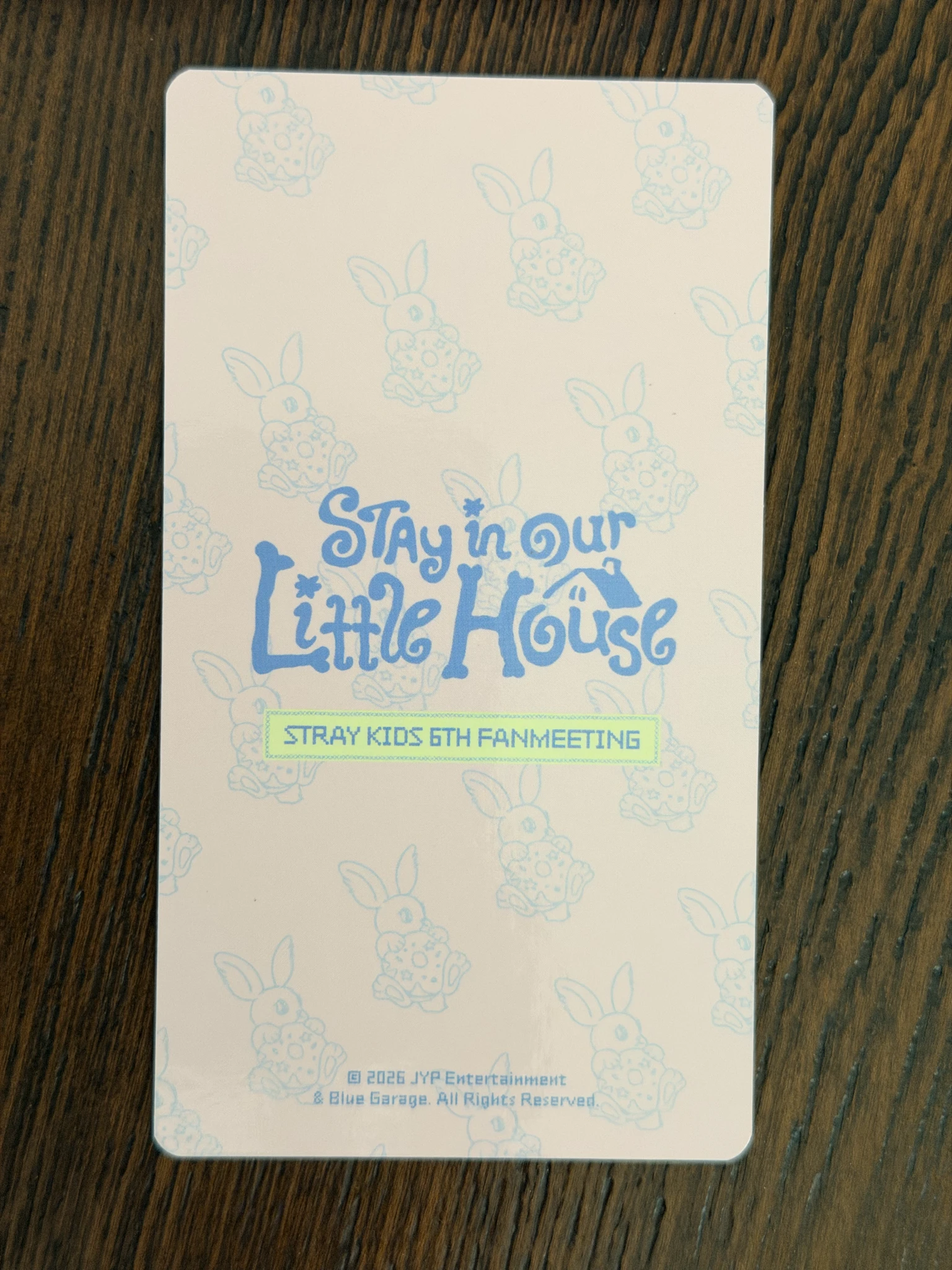 Stray Kids Lee Know Stray Kids - Lee Know - 6th Fanmeeting - STAY in Our Little House  Event trading card non-standard size merch listing photo 2