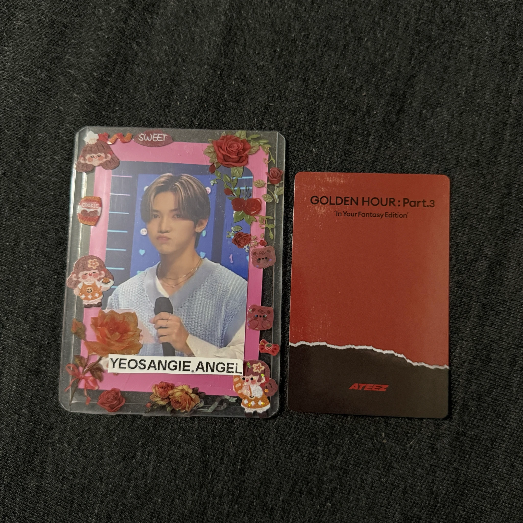 ATEEZ Wooyoung ATEEZ - Wooyoung - Golden Hour : Part.3 'In Your Fantasy Edition' Album album photocard limited version image card target exclusive walmart exclusive soundwave pob (pre-order benefit) makestar lucky draw listing photo 2