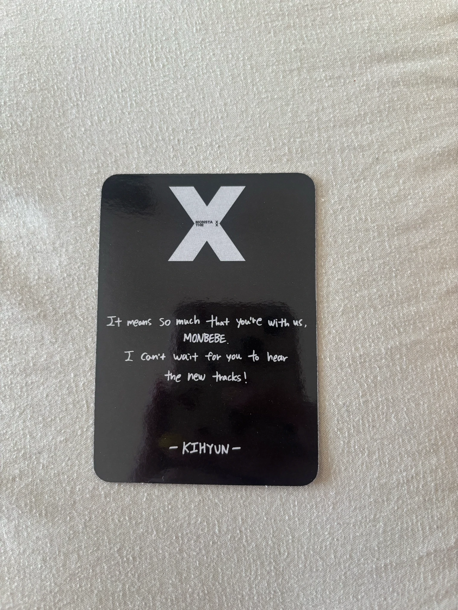 MONSTA X Kihyun MONSTA X - Kihyun - THE X Album album inclusion underdog x version postcard listing photo 2