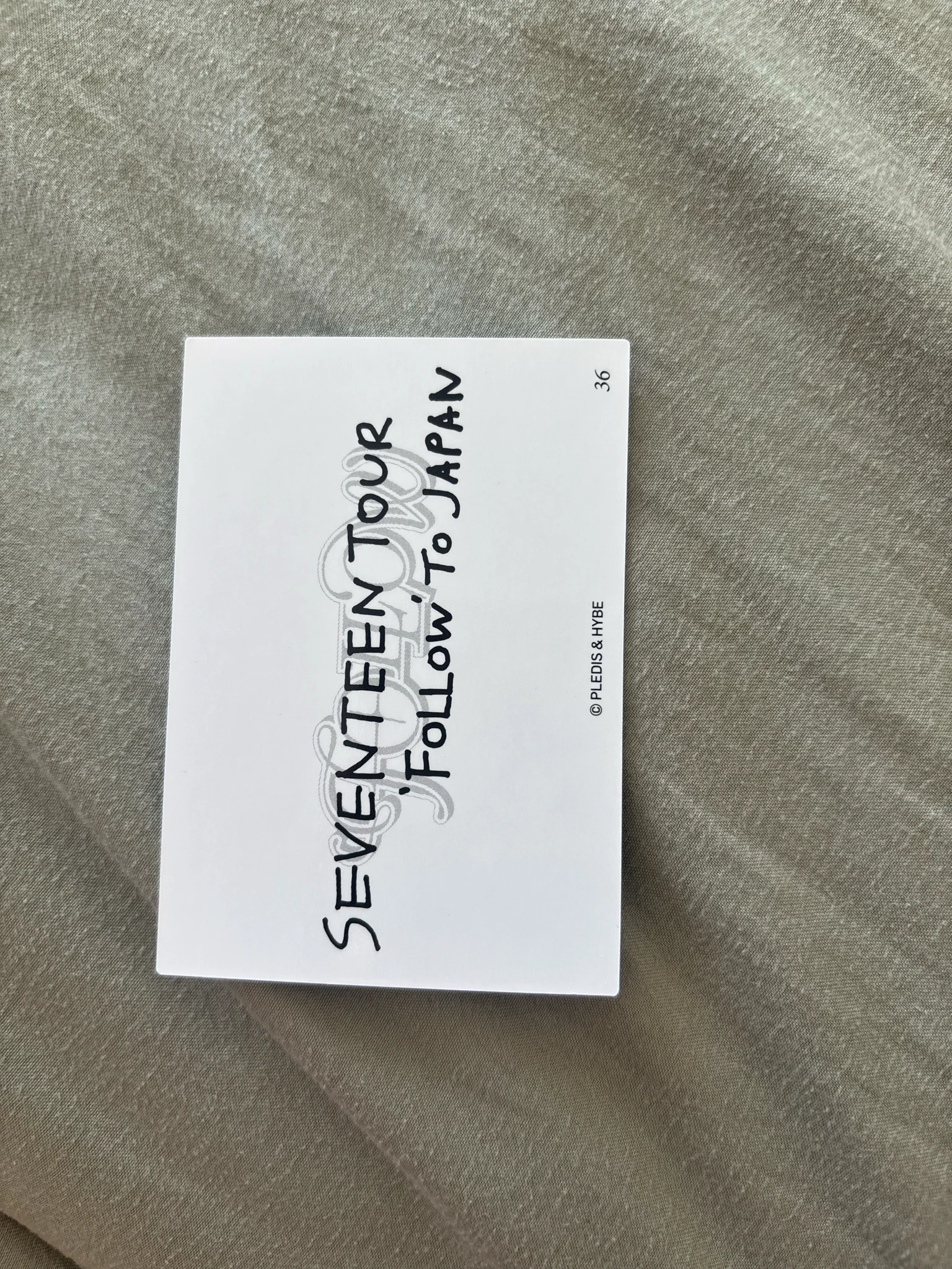 SEVENTEEN DK SEVENTEEN - DK - [FOLLOW] TOUR Event japan trading card merch photocard listing photo 2
