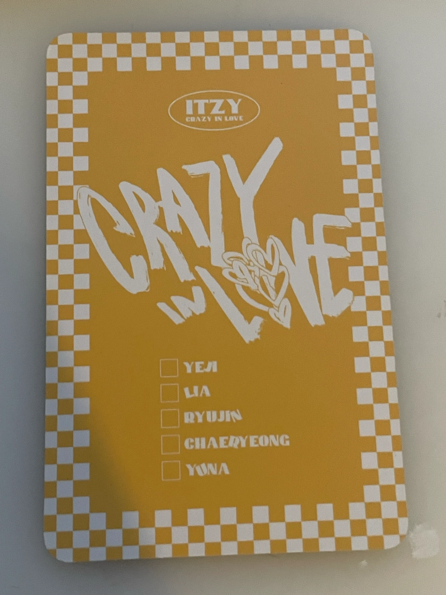 ITZY Yuna ITZY - Yuna - Crazy in Love Album album photocard listing photo 2