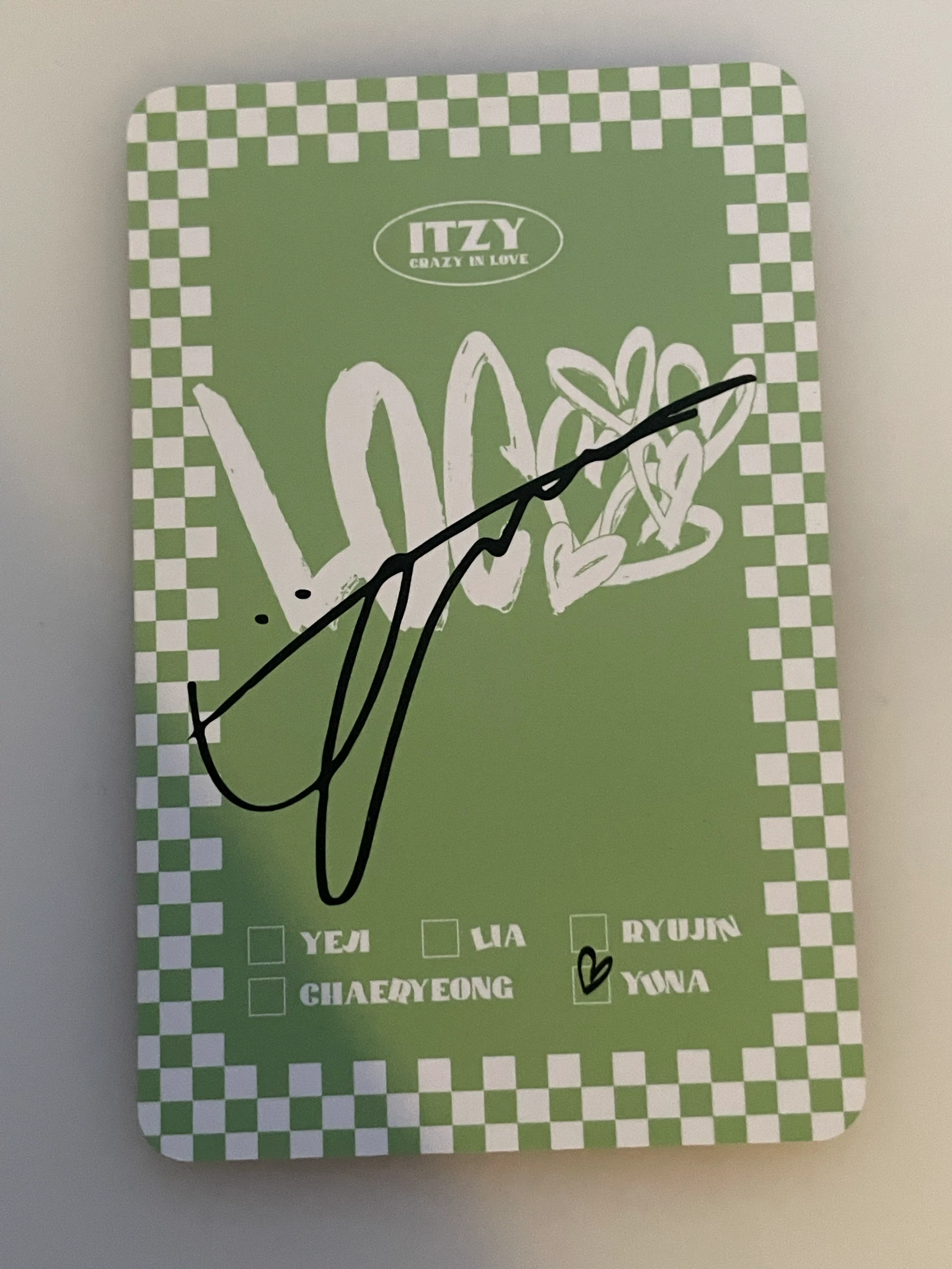 ITZY Yuna ITZY - Yuna - Crazy in Love Album album photocard listing photo 2