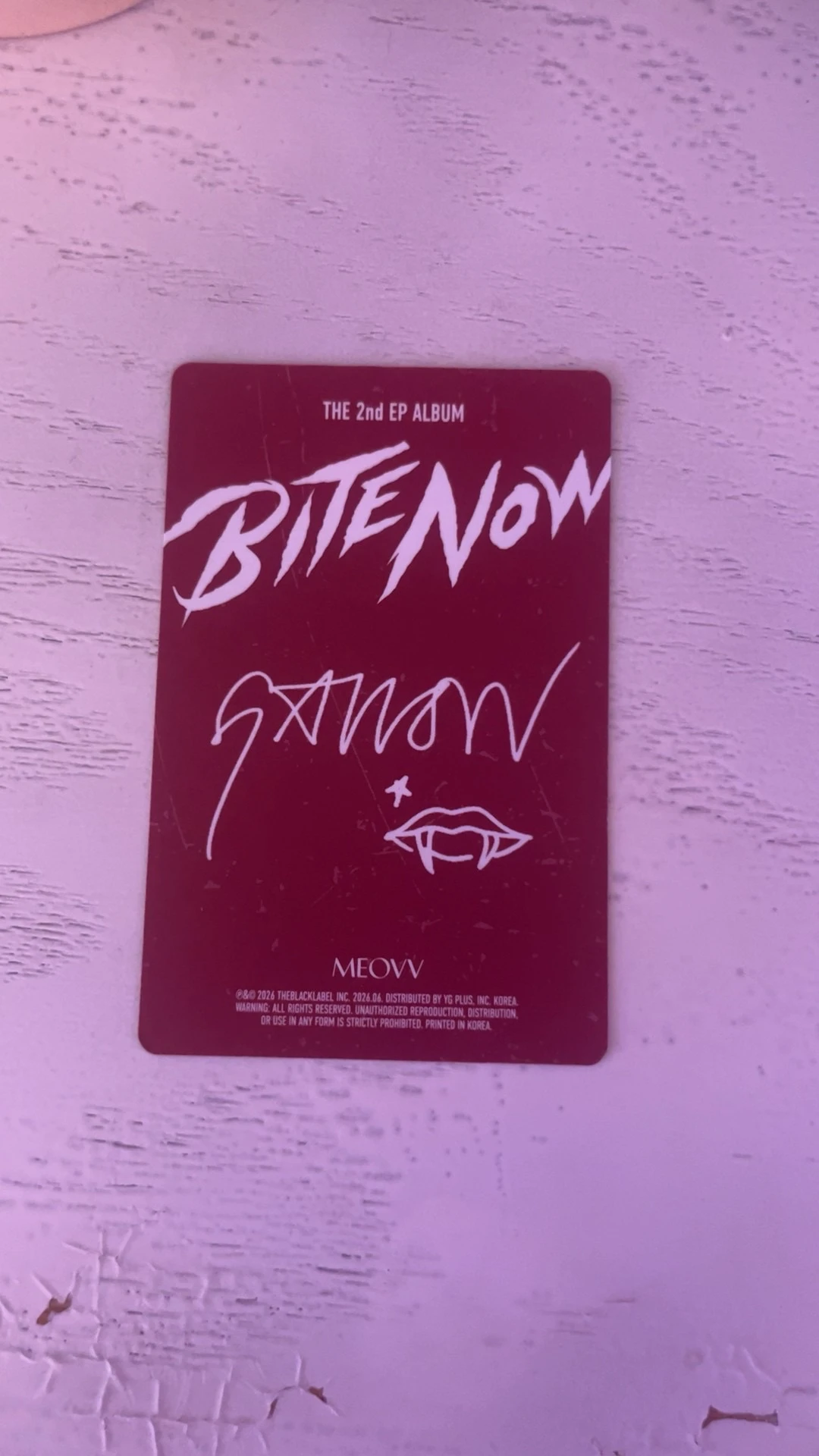 MEOVV Gawon MEOVV - Gawon - BITE NOW Album album photocard photobook version listing photo 2