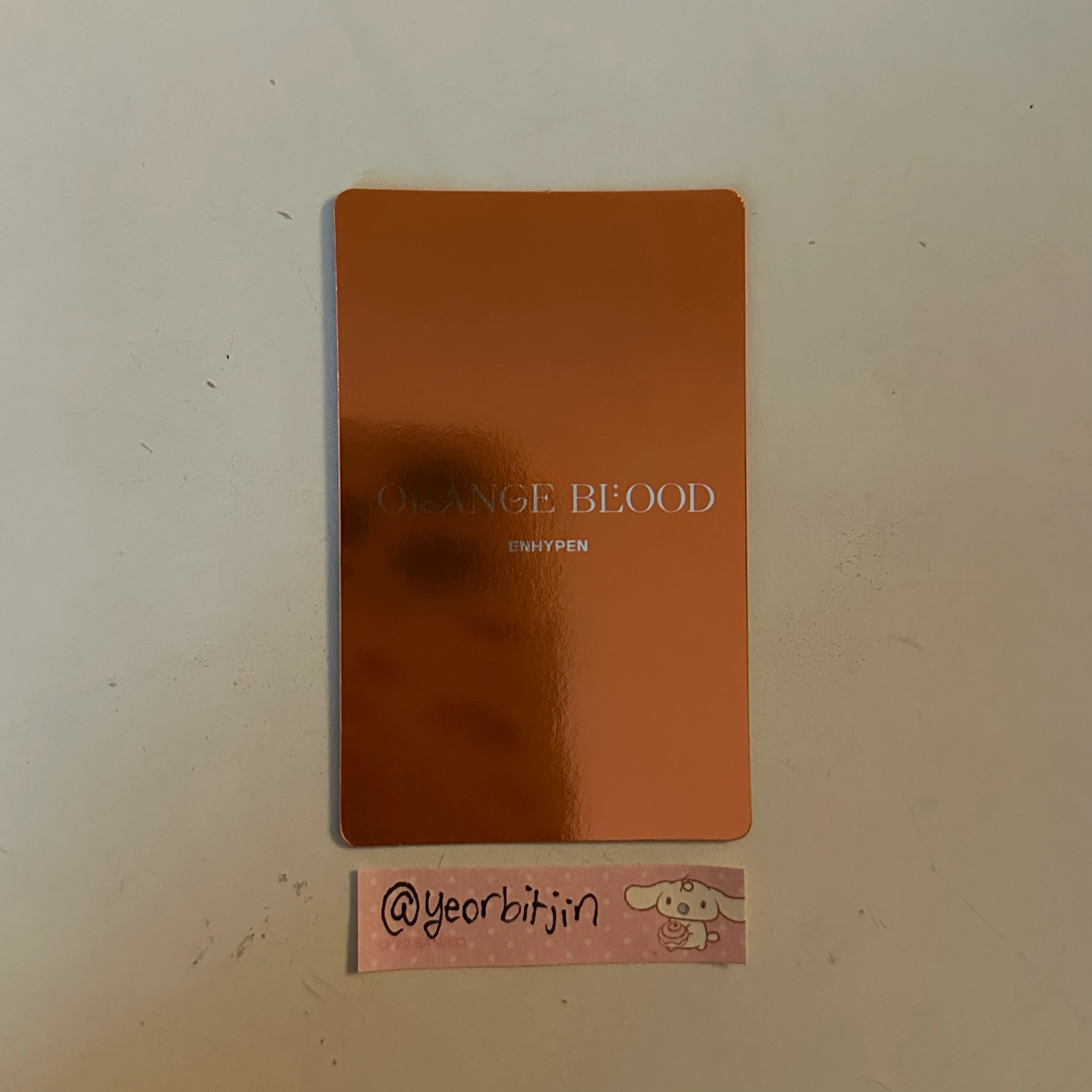ENHYPEN Sunghoon ENHYPEN - Sunghoon - ORANGE BLOOD Album album photocard ksana ver. listing photo 2