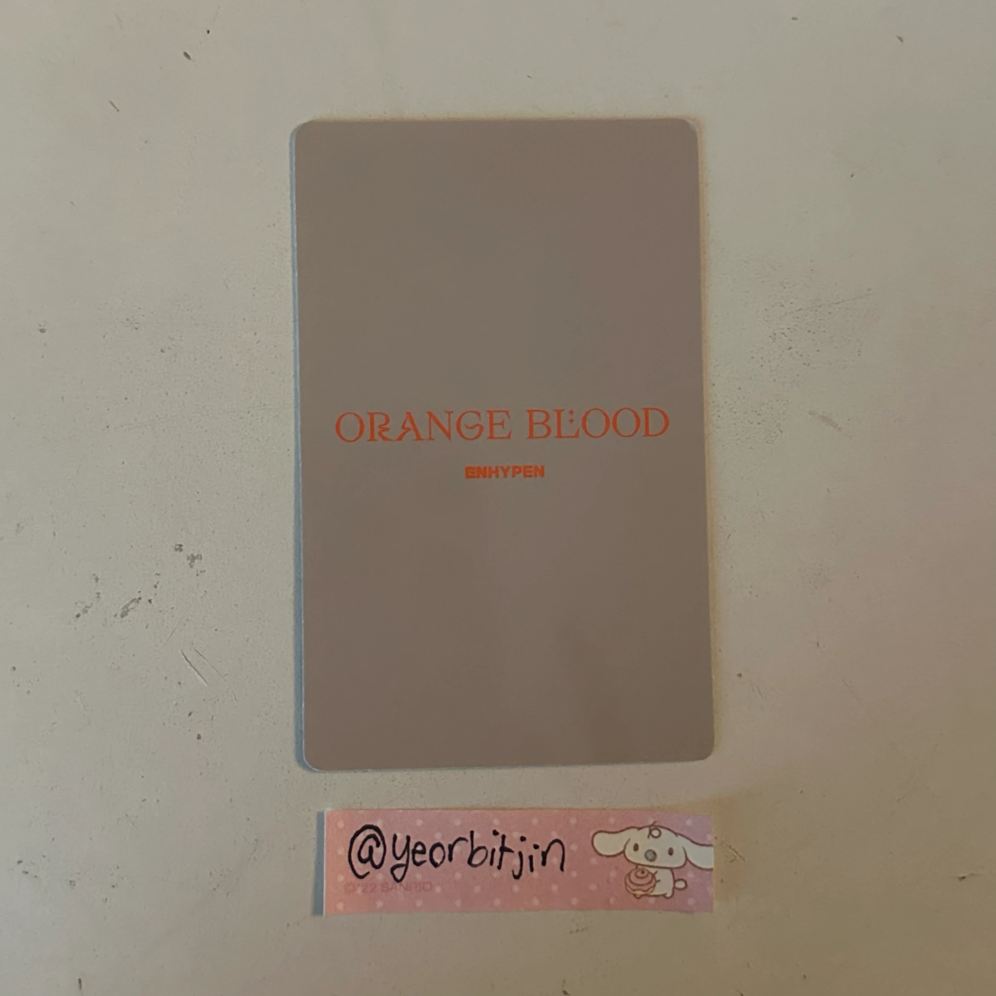 ENHYPEN Ni-ki ENHYPEN - Ni-ki - ORANGE BLOOD Album album photocard ksana ver. listing photo 2