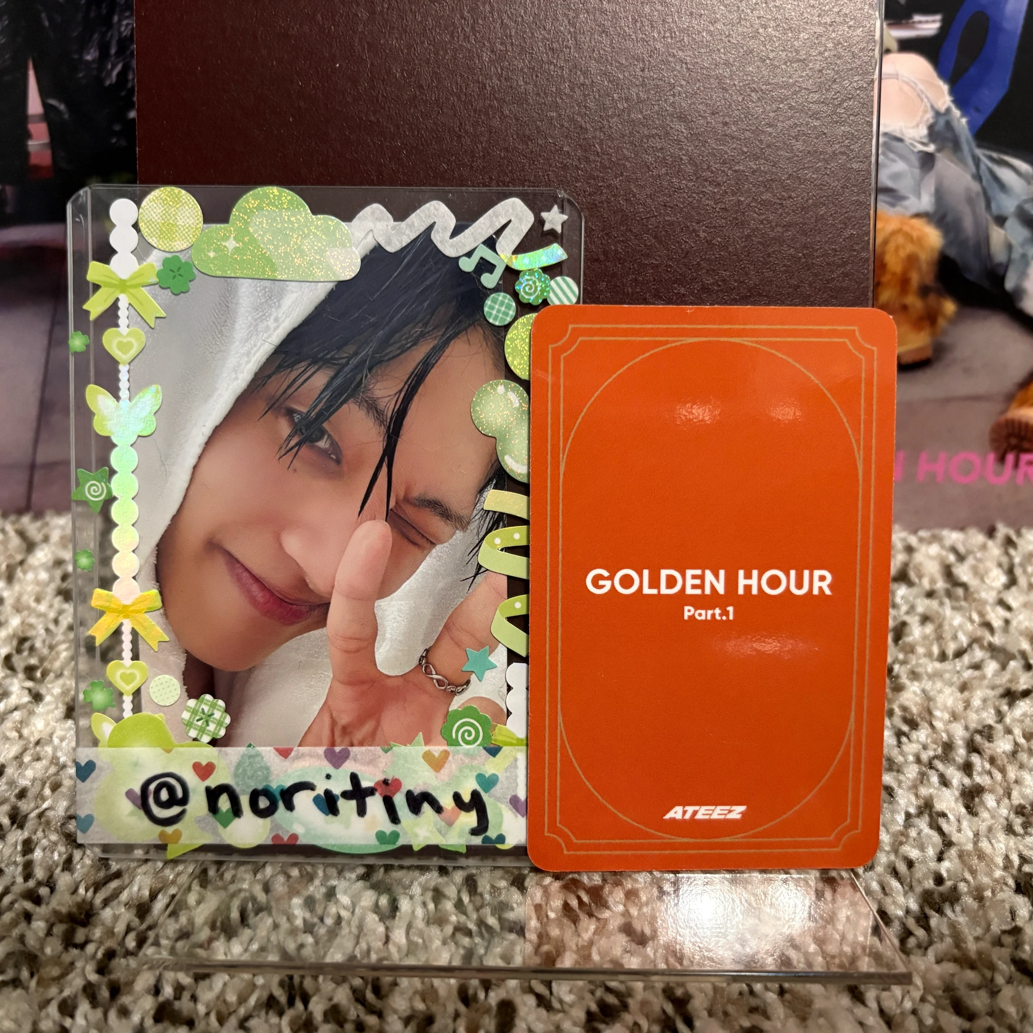 ATEEZ Hongjoong ATEEZ - Hongjoong - Golden Hour : Part.1 Album album photocard image card listing photo 2