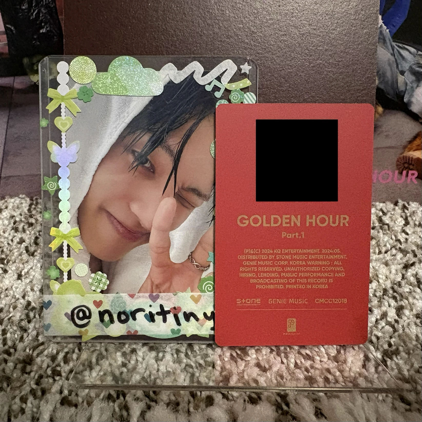 ATEEZ Seonghwa ATEEZ - Seonghwa - Golden Hour : Part.1 Album poca album qr card listing photo 2