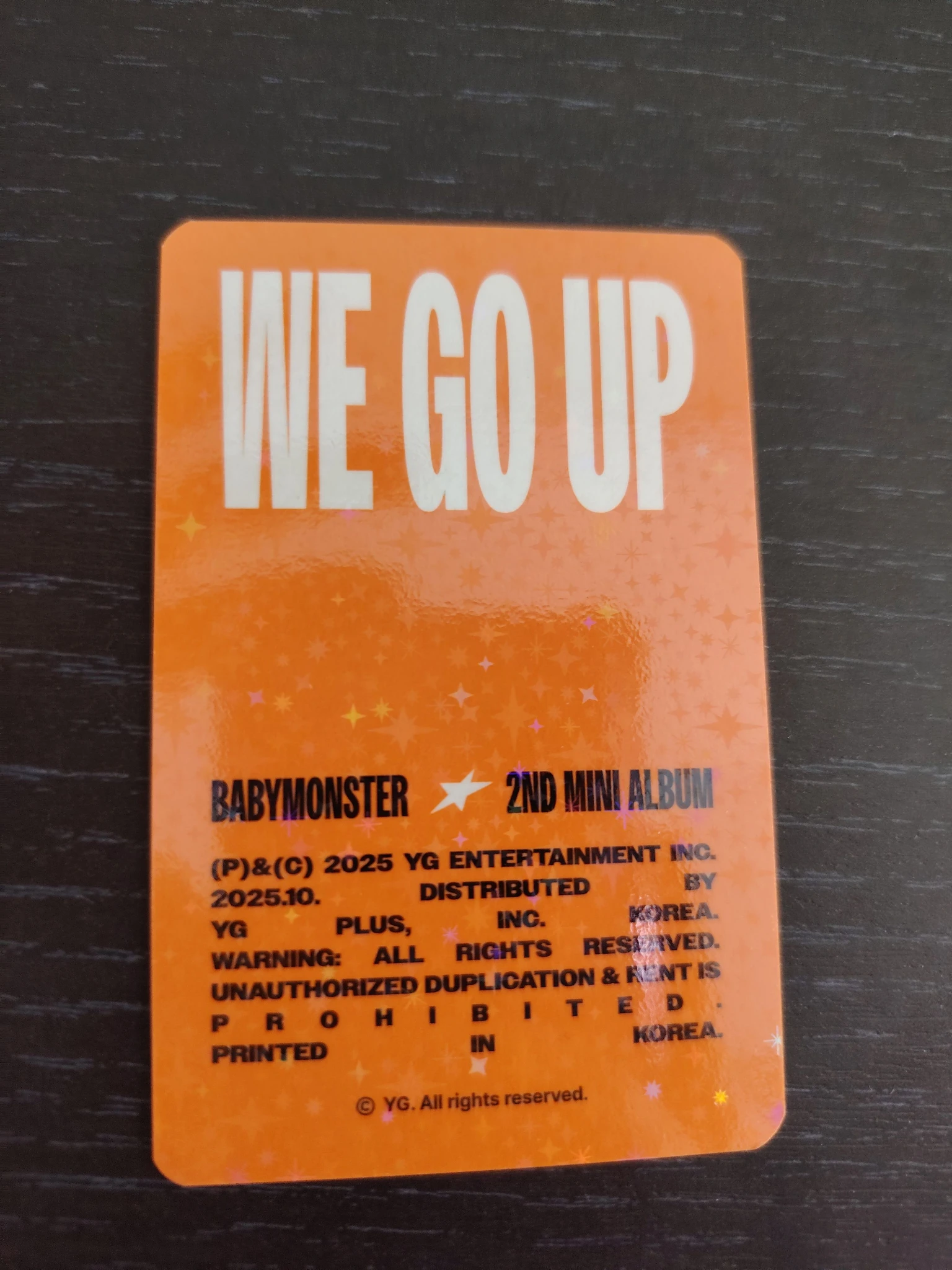BABYMONSTER Ruka BABYMONSTER - Ruka - WE GO UP Album trading card holographic (hologram) listing photo 2