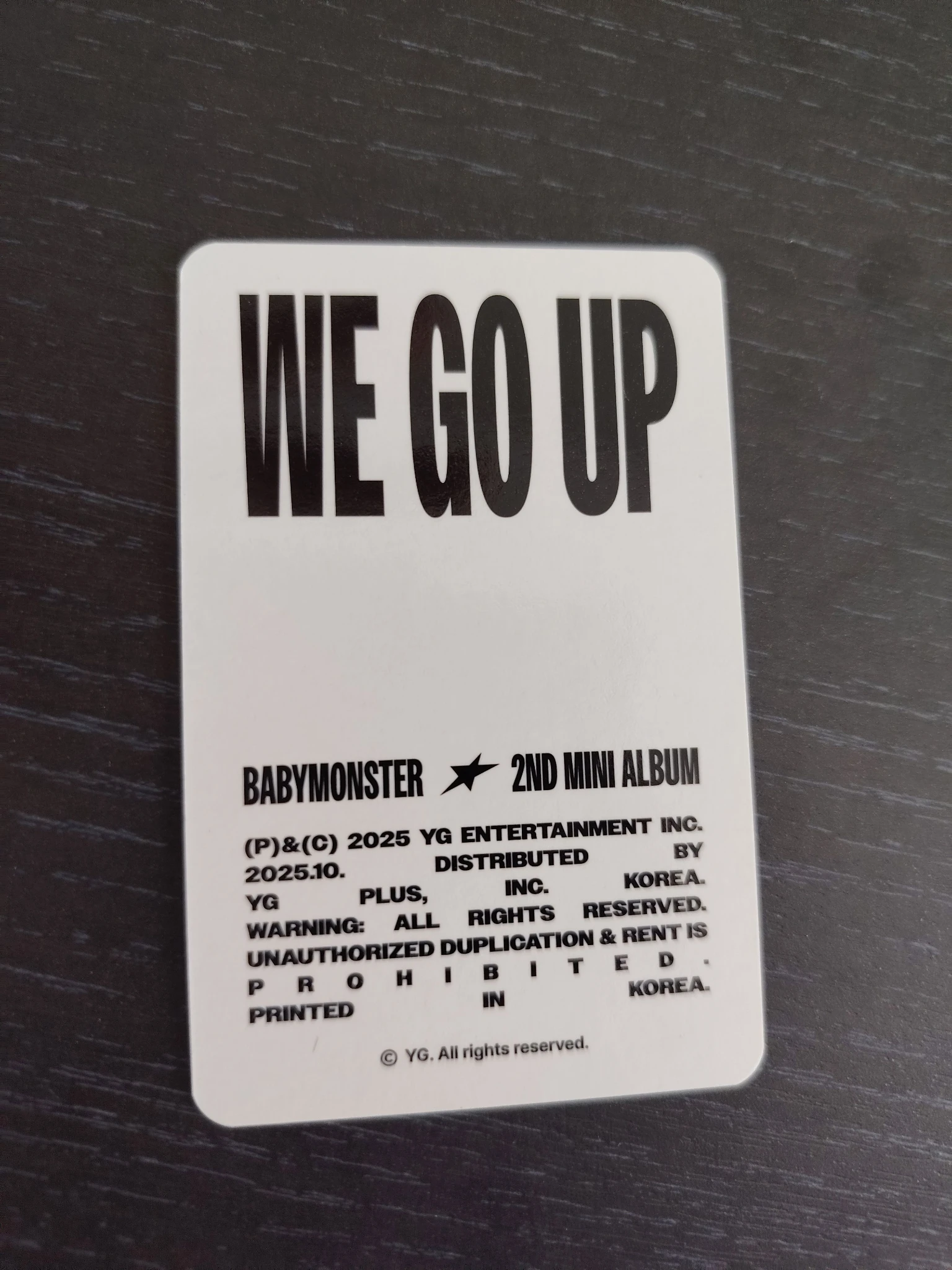 BABYMONSTER Ruka BABYMONSTER - Ruka - WE GO UP Album merch photocard trading card listing photo 2