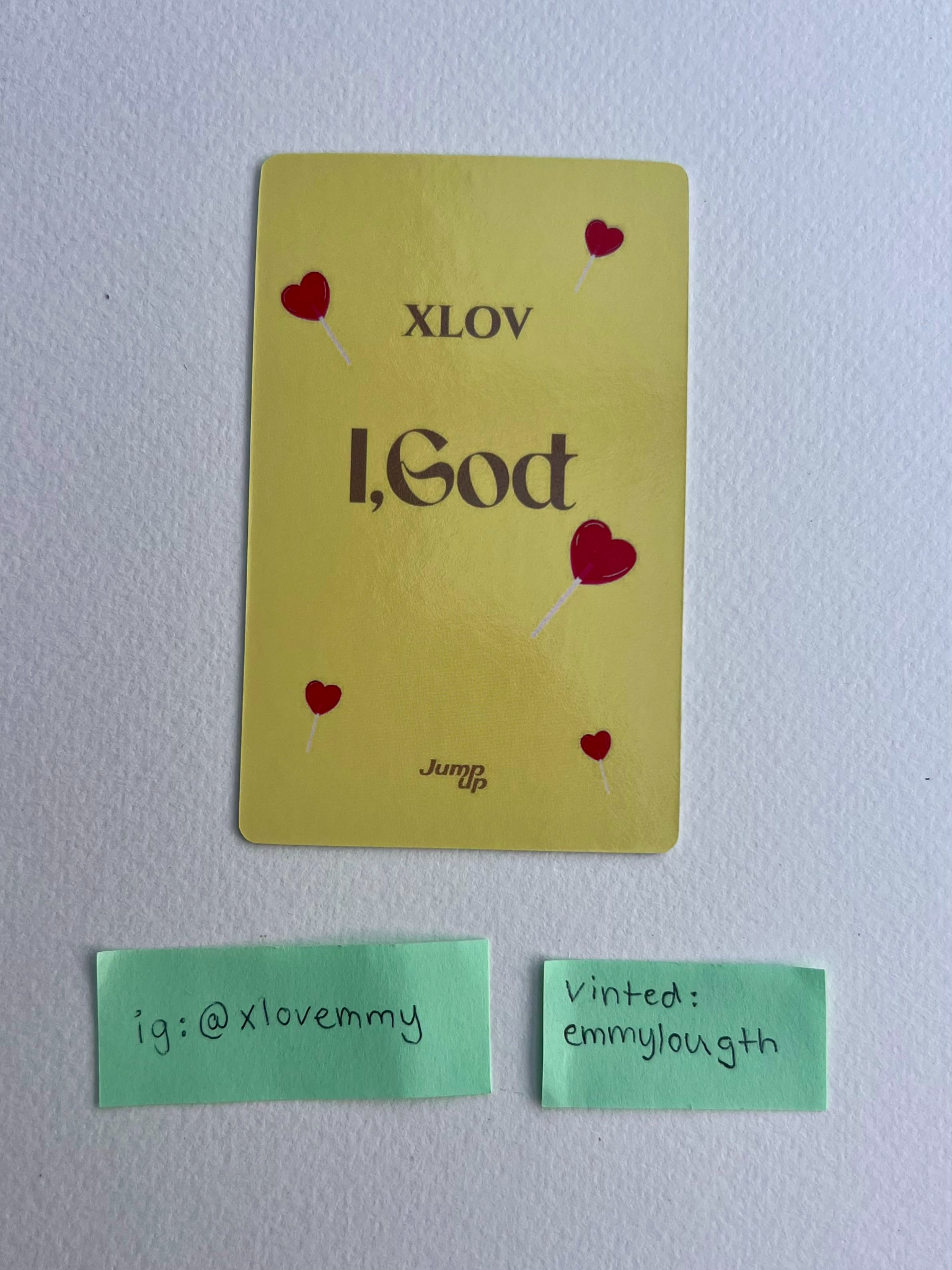 XLOV Wumuti XLOV - Wumuti - I, God Album jump up round 3 fansign listing photo 2