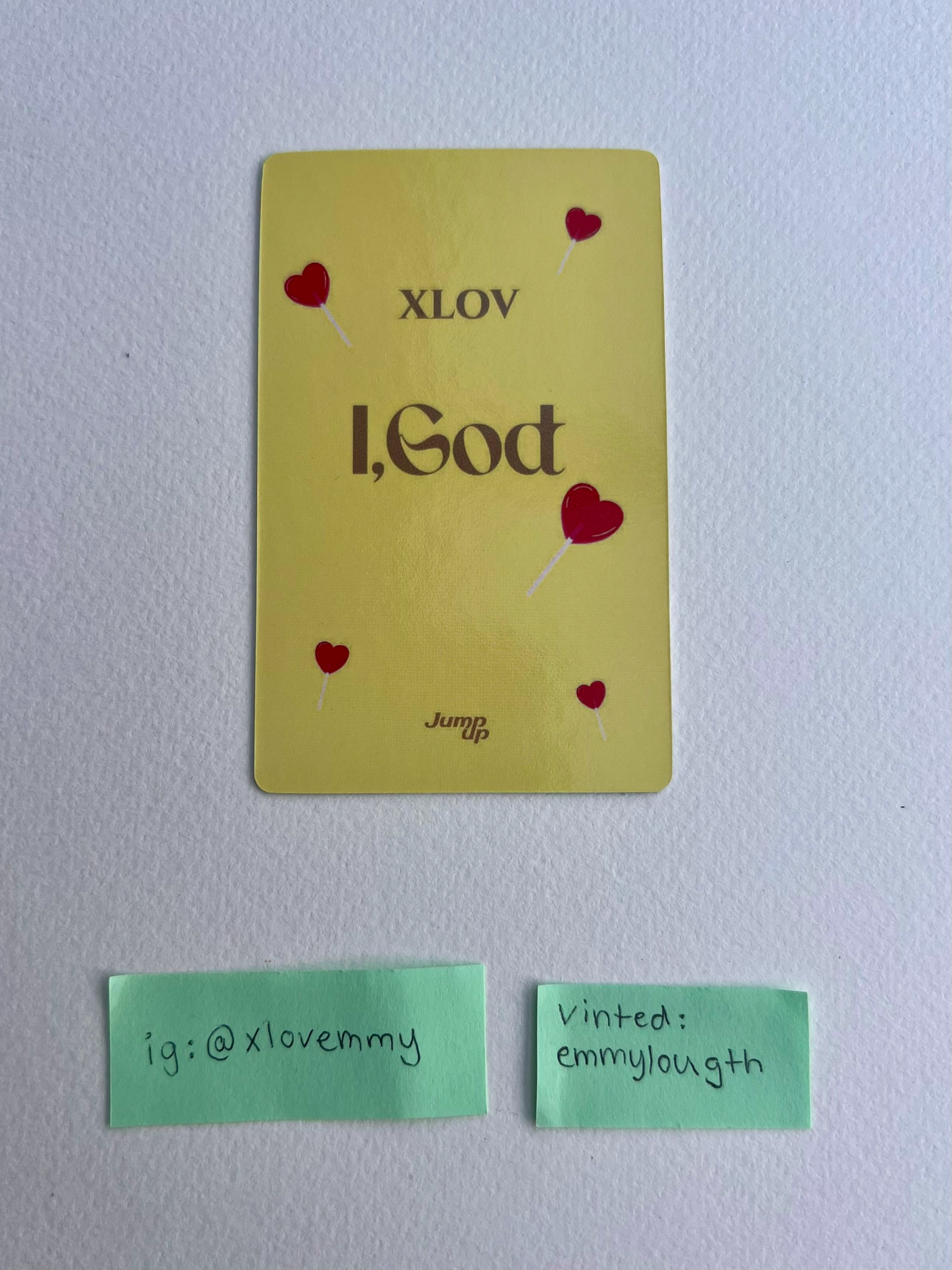 XLOV Hyun XLOV - Hyun - I, God Album jump up round 3 fansign listing photo 2