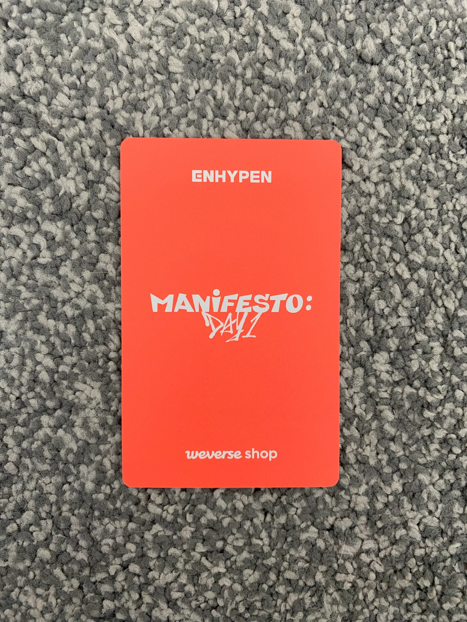 ENHYPEN Ni-ki ENHYPEN - Ni-ki - MANIFESTO: DAY 1 Album weverse global pre-order benefit (pob) listing photo 2