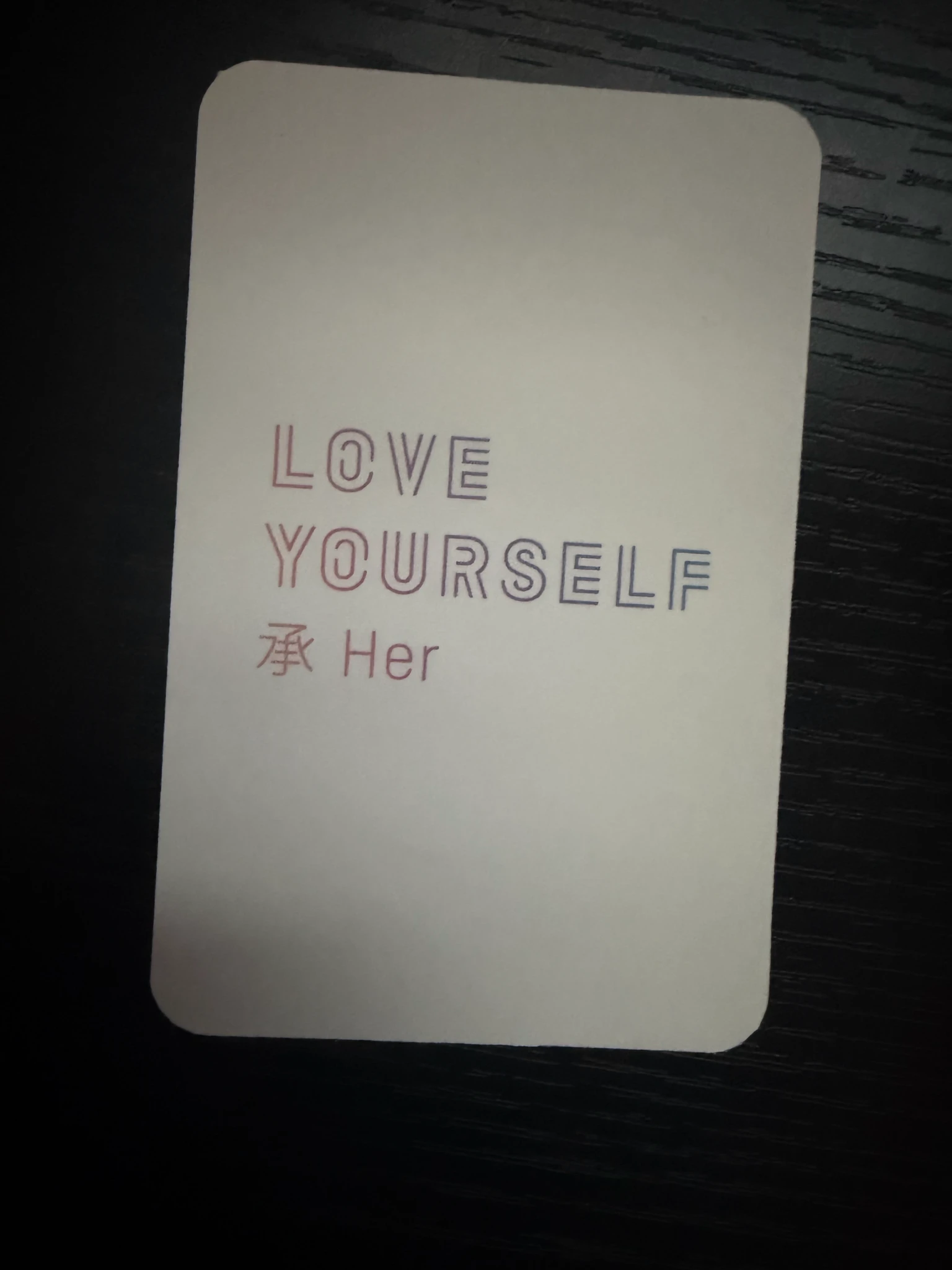 BTS SUGA BTS - SUGA - Love Yourself: Her Album album photocard vinyl listing photo 2