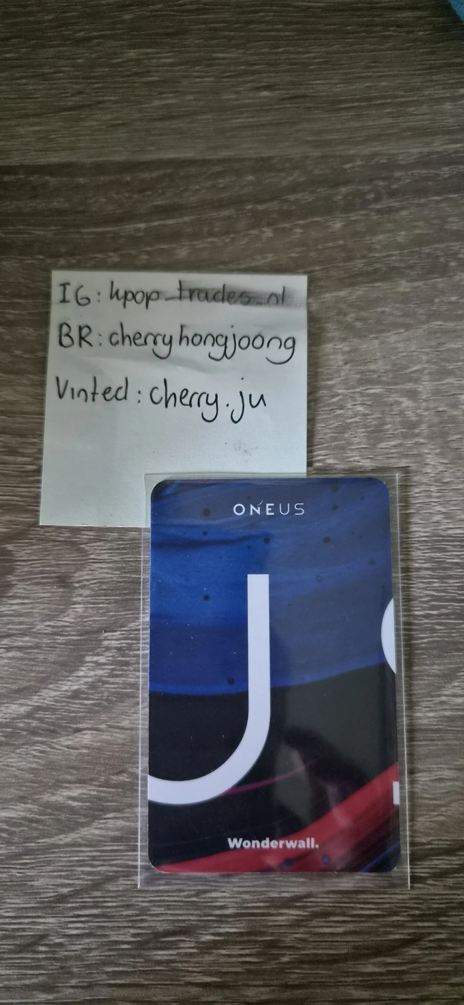 ONEUS Hwanwoong ONEUS - Hwanwoong - BINARY CODE Album wonderwall video call (fancall) winner benefit listing photo 2
