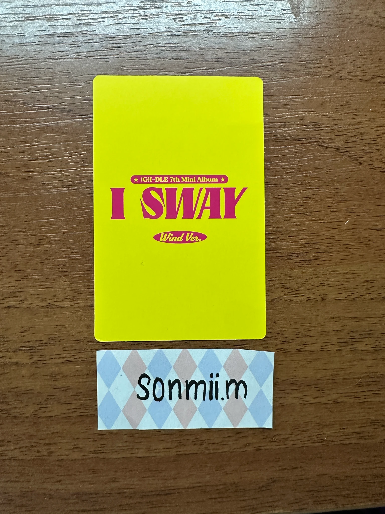 i-dle Soyeon (G)I-DLE - Soyeon - I Sway Album wind ver. standard ver. album photocard listing photo 2