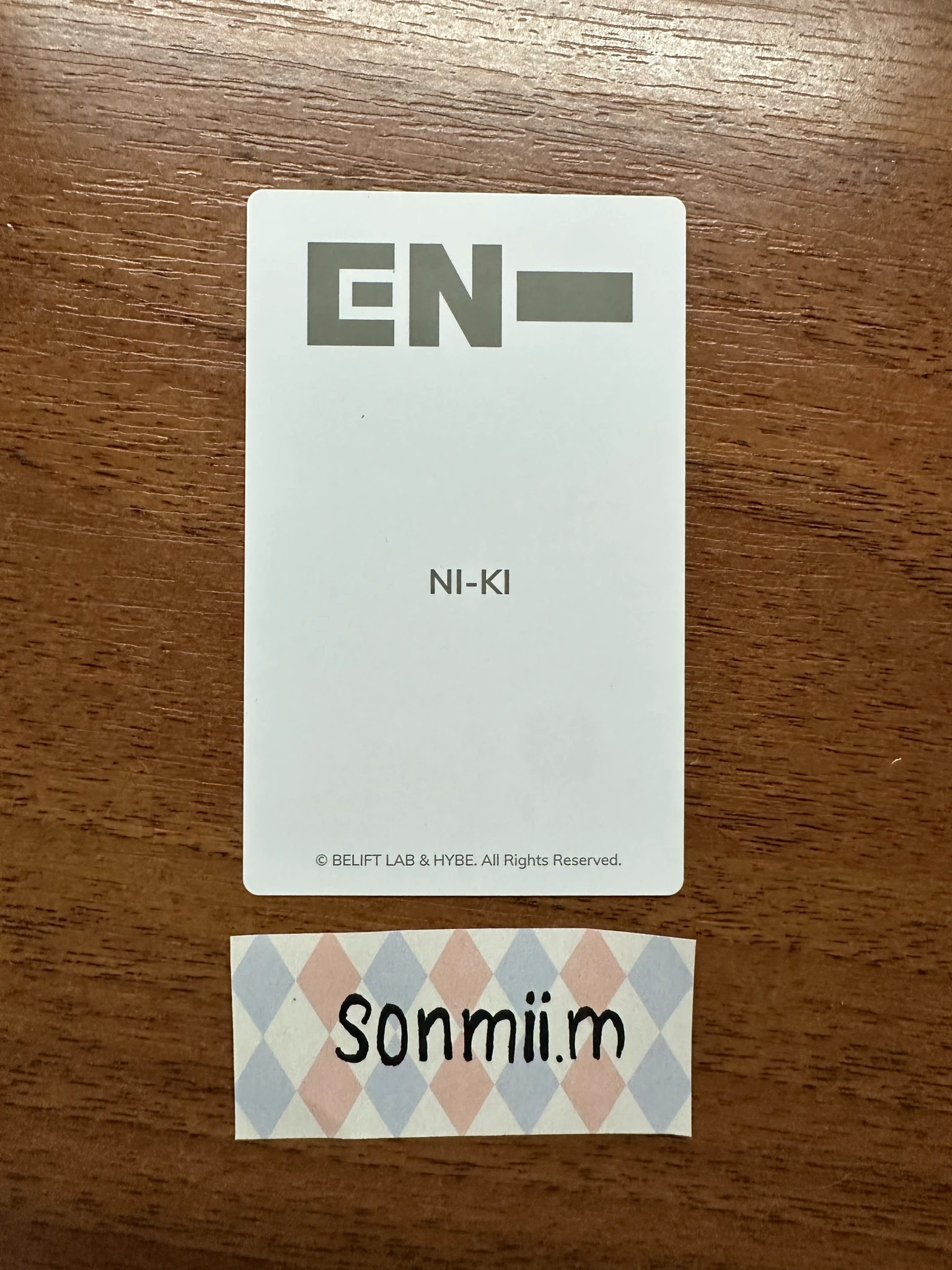 ENHYPEN Ni-ki ENHYPEN - Ni-ki - Official Light Stick Ver. 2 Other lightstick photocard set listing photo 2