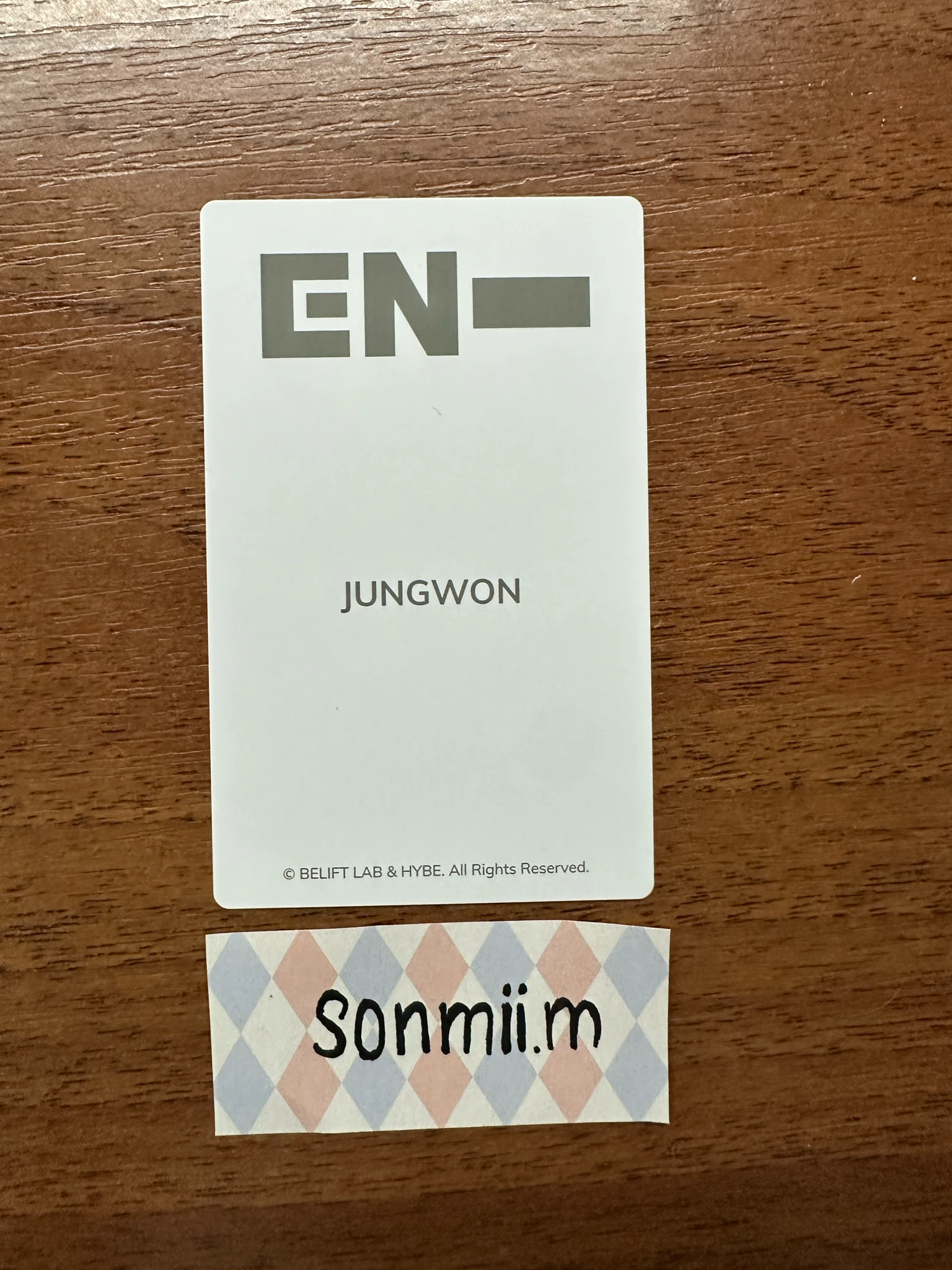 ENHYPEN Jungwon ENHYPEN - Jungwon - Official Light Stick Ver. 2 Other lightstick photocard set listing photo 2