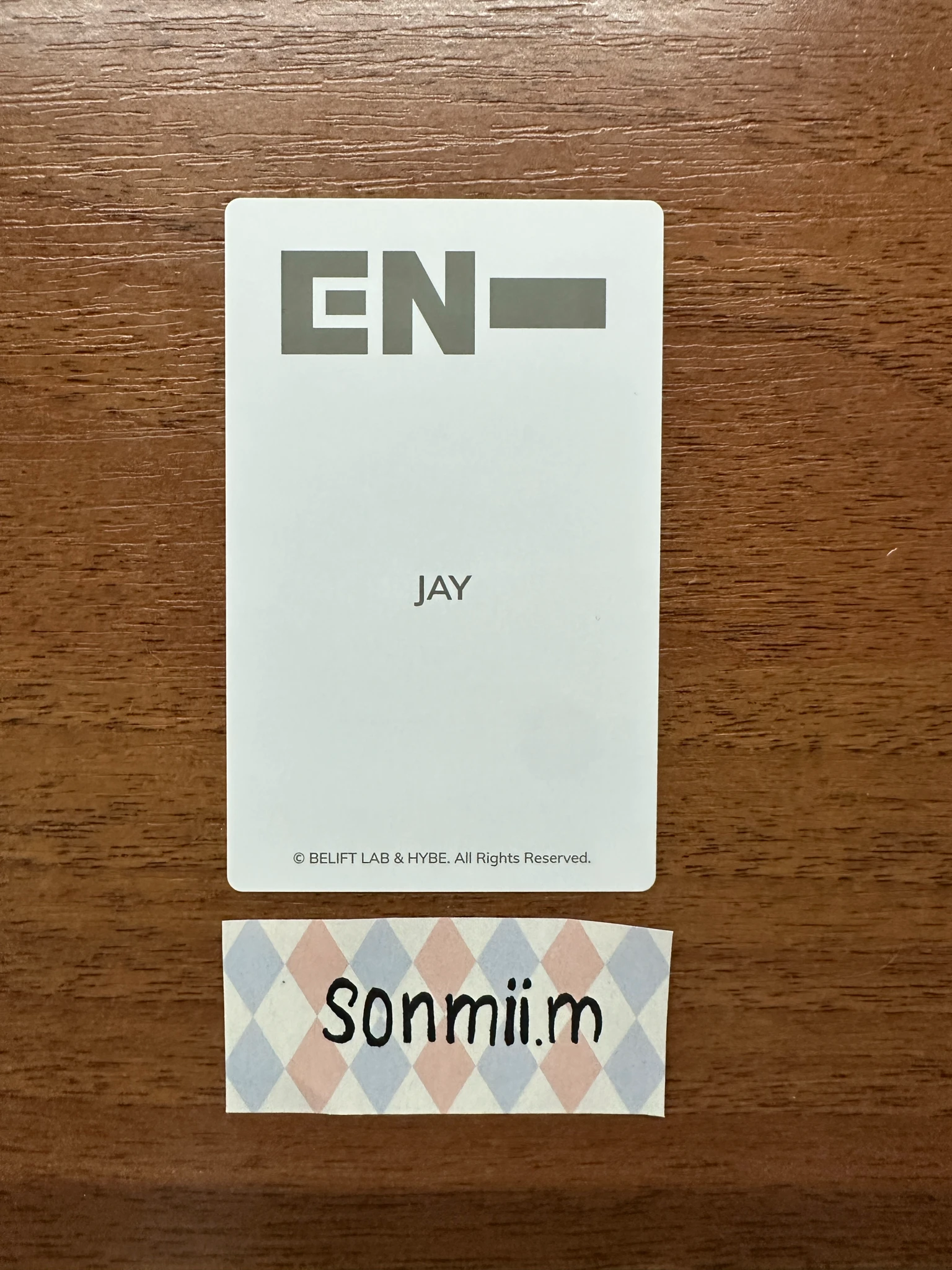 ENHYPEN Jay ENHYPEN - Jay - Official Light Stick Ver. 2 Other lightstick photocard set listing photo 2