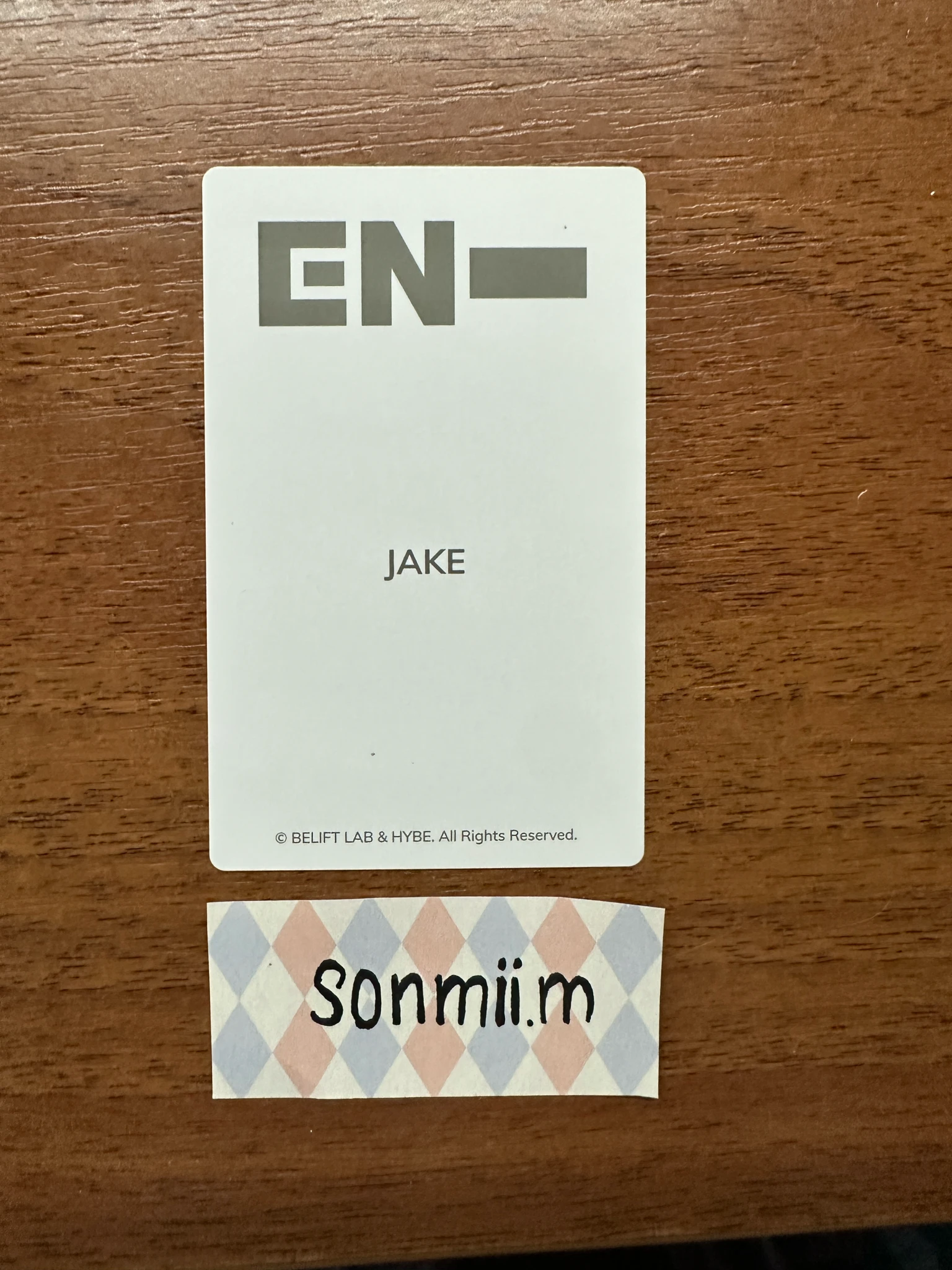 ENHYPEN Jake ENHYPEN - Jake - Official Light Stick Ver. 2 Other lightstick photocard set listing photo 2