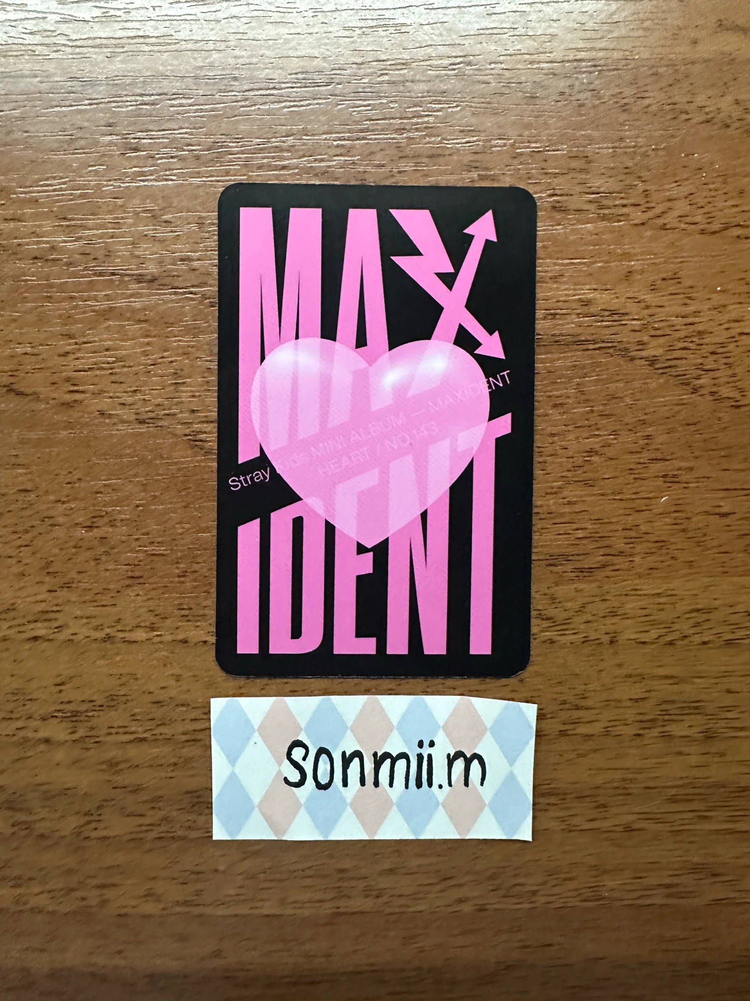 Stray Kids Felix Stray Kids - Felix - Maxident Album album photocard heart version listing photo 2