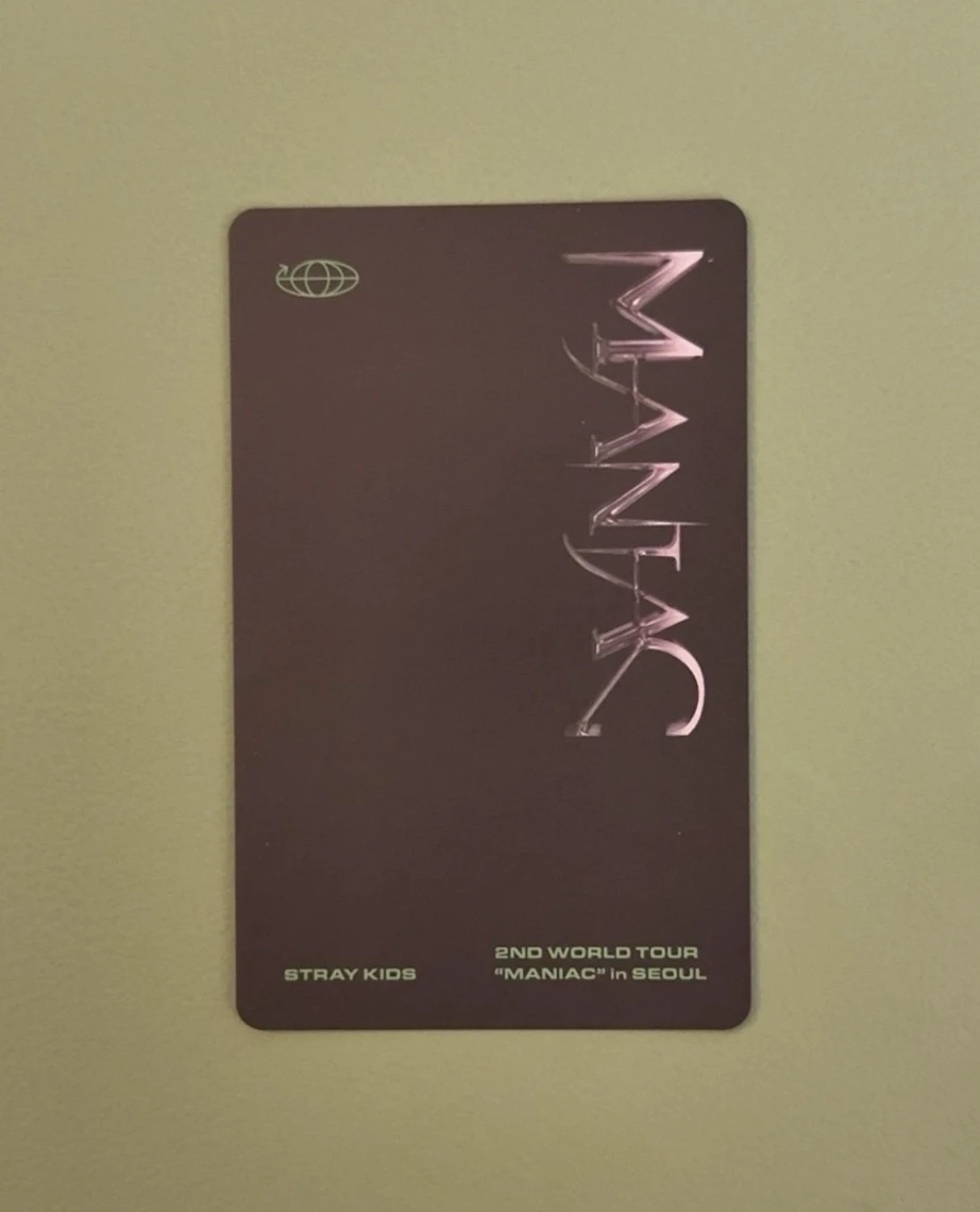 Stray Kids Bang Chan Stray Kids - Bang Chan - 2nd World Tour "MANIAC" in Seoul DVD Other photocard set listing photo 2