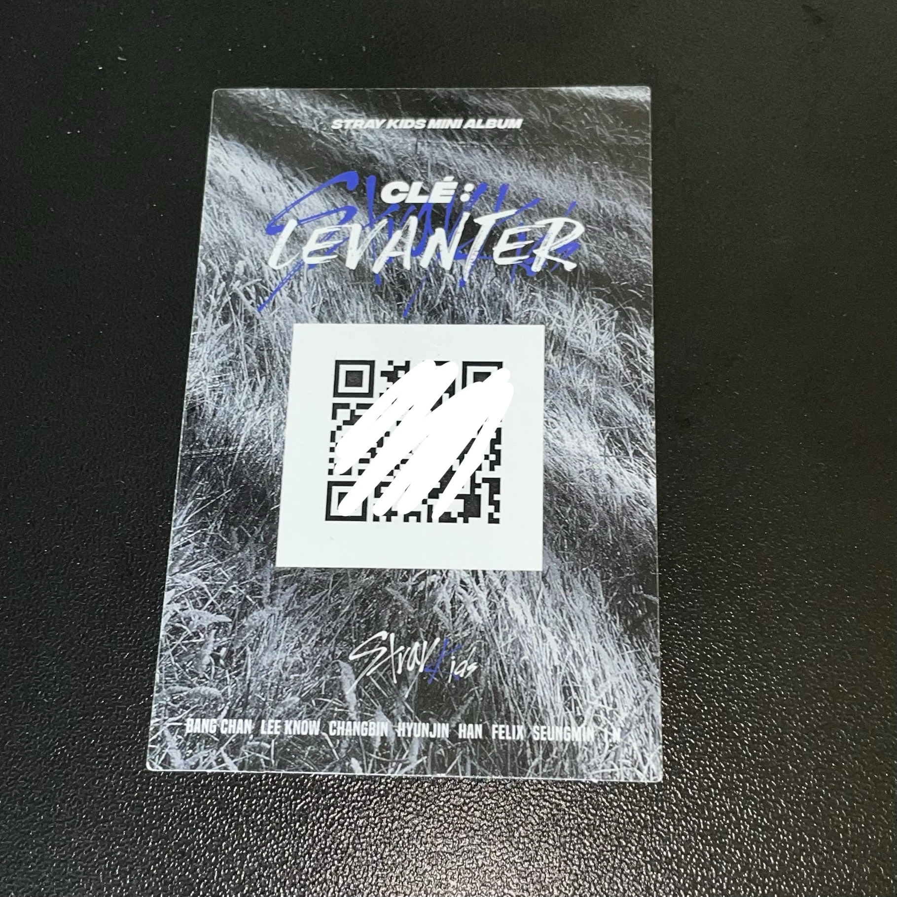 Stray Kids Bang Chan Stray Kids - Bang Chan - Clé: Levanter Album album photocard blue border ver. listing photo 2