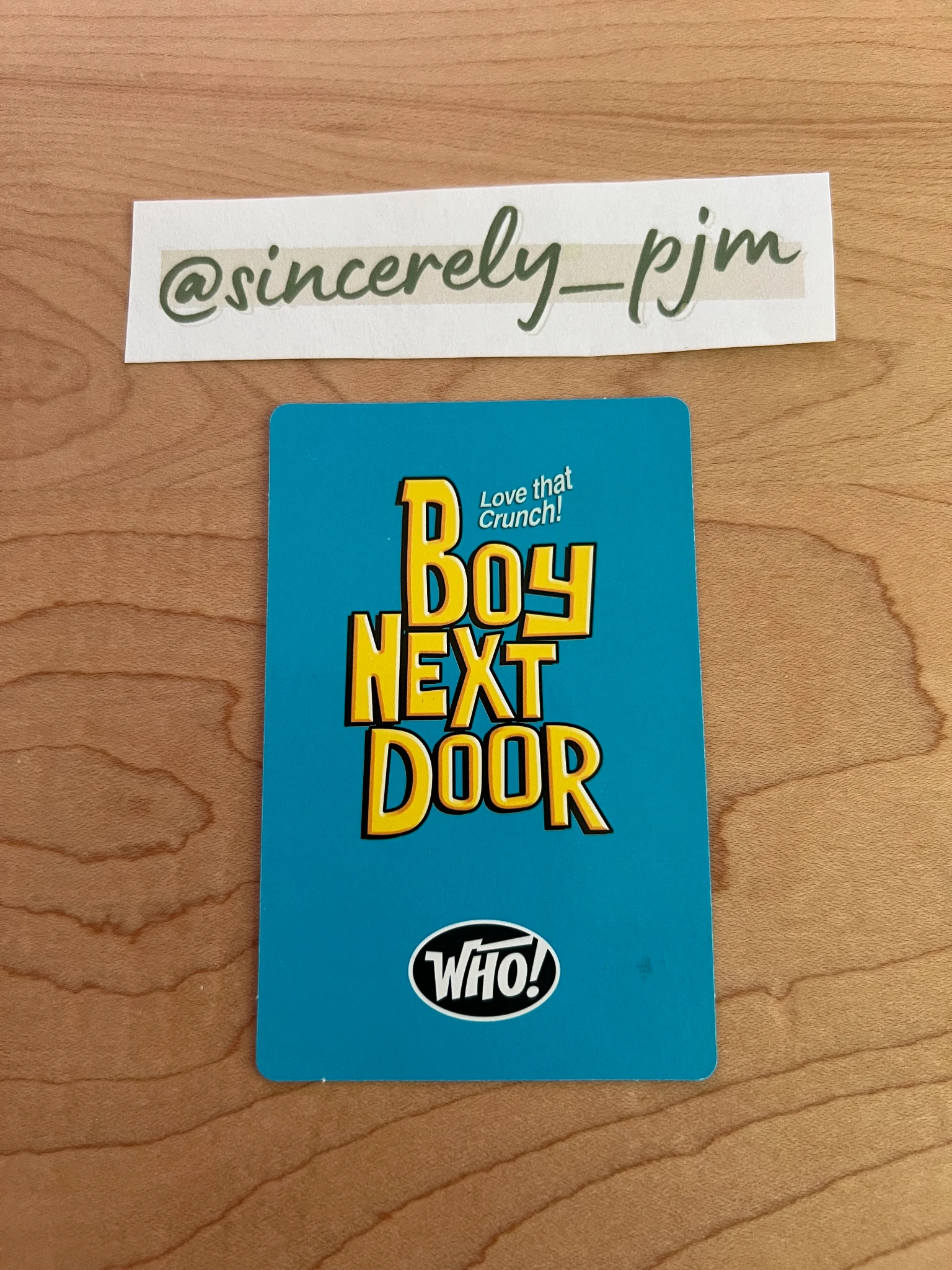 BOYNEXTDOOR Sungho BOYNEXTDOOR - Sungho - WHO! Album album photocard korean album crunch version B version listing photo 2