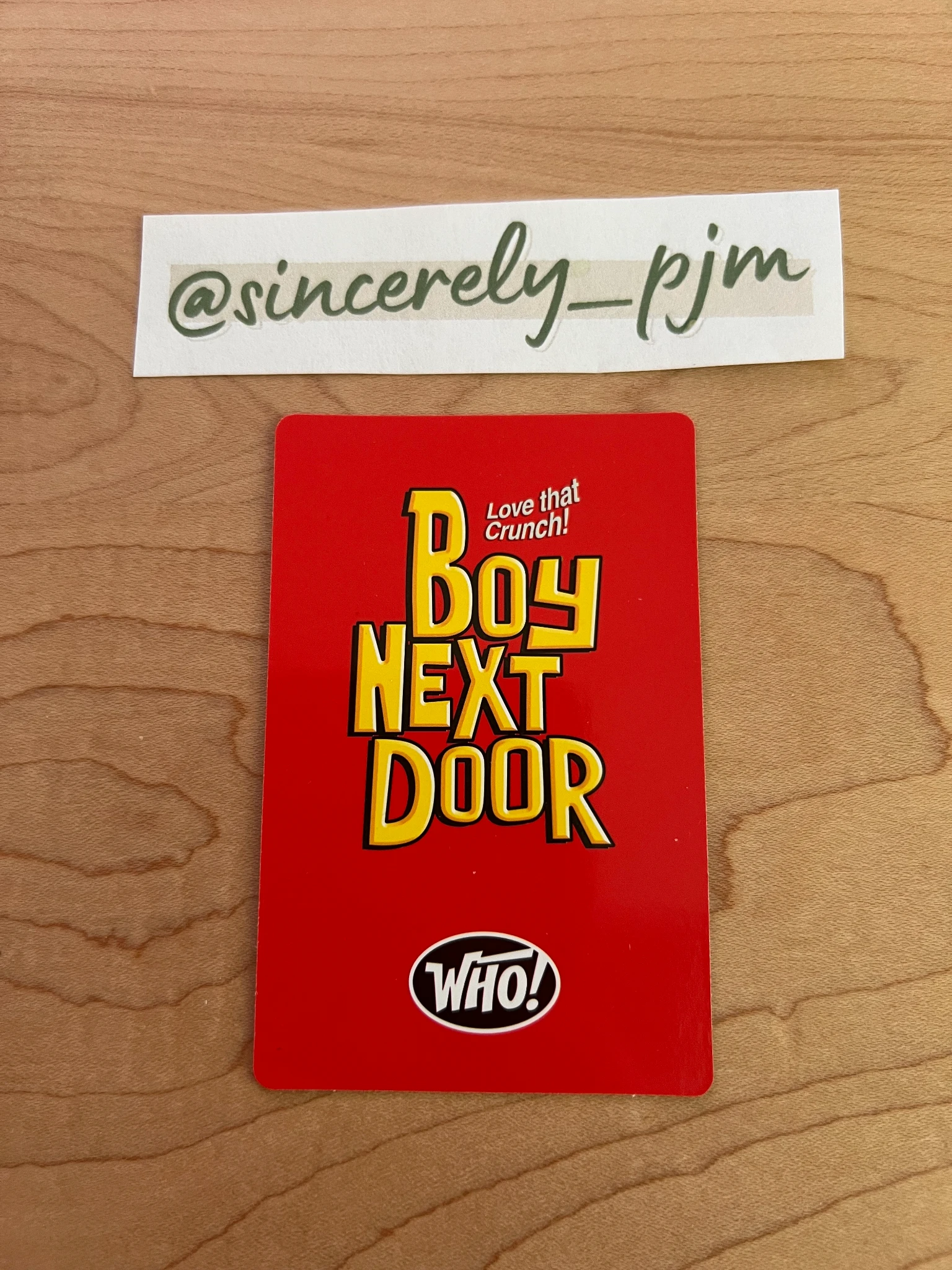 BOYNEXTDOOR Sungho BOYNEXTDOOR - Sungho - WHO! Album Crunch ver. set B listing photo 2