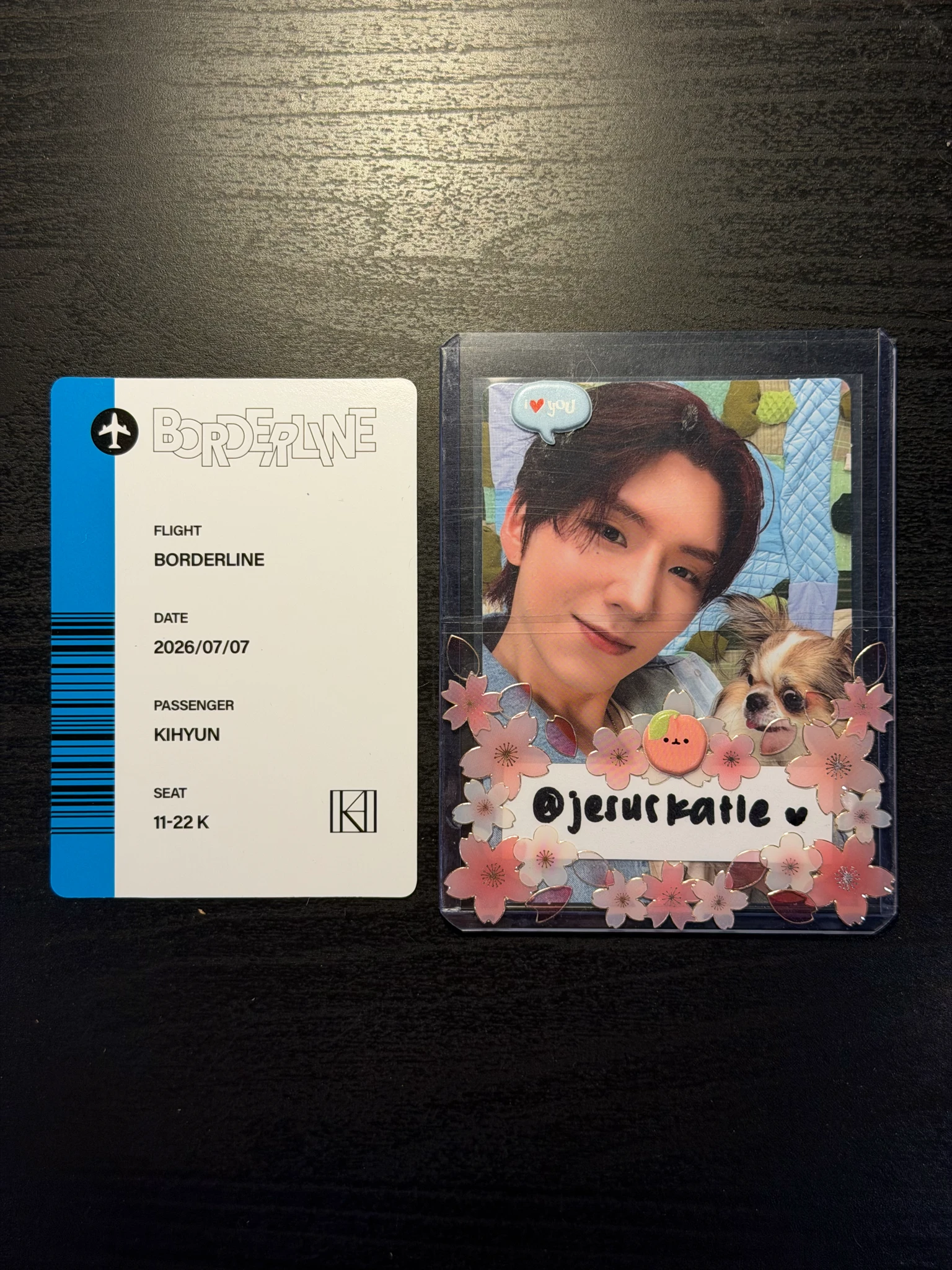 MONSTA X Kihyun MONSTA X - Kihyun - Borderline Album route version album photocard solo album listing photo 2