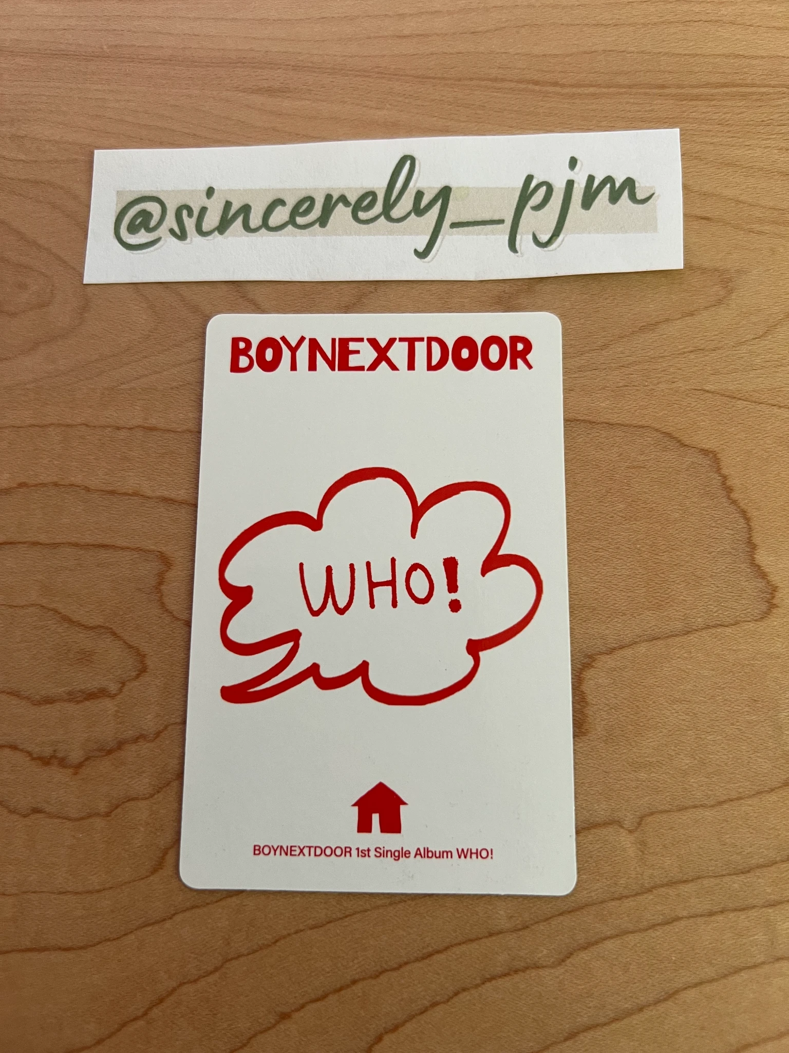 BOYNEXTDOOR Riwoo BOYNEXTDOOR - Riwoo - WHO! Album album photocard korean album who version B version listing photo 2