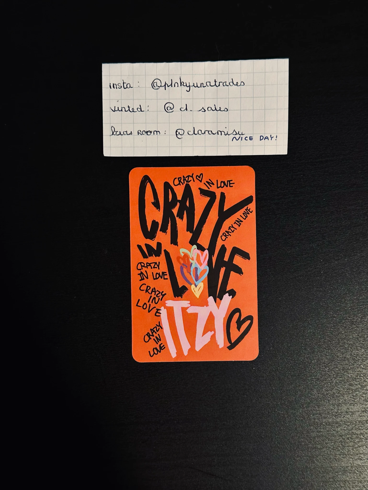 ITZY Yuna ITZY - Yuna - Crazy in Love Album album photocard listing photo 2