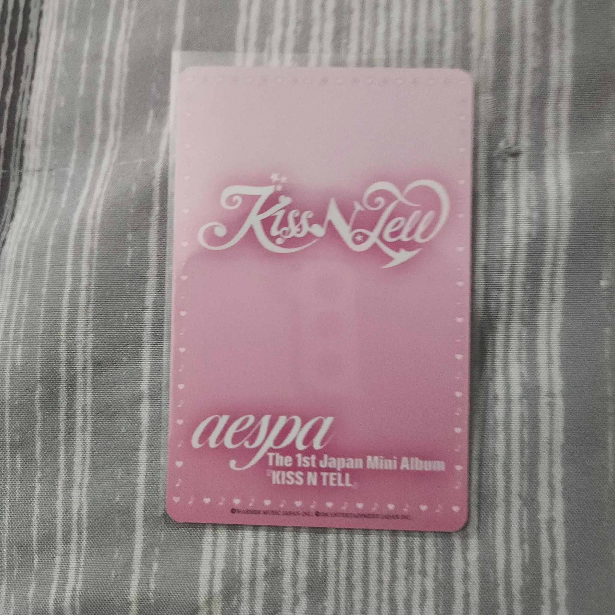 aespa aespa - Karina & Ningning - KISS N TELL Album pob (pre-order benefit) warner music japan poster version listing photo 2