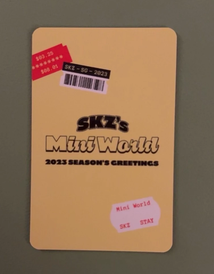 Stray Kids Hyunjin Stray Kids - Hyunjin - 2023 Season's Greetings - SKZ's Mini World Other photocard set listing photo 2