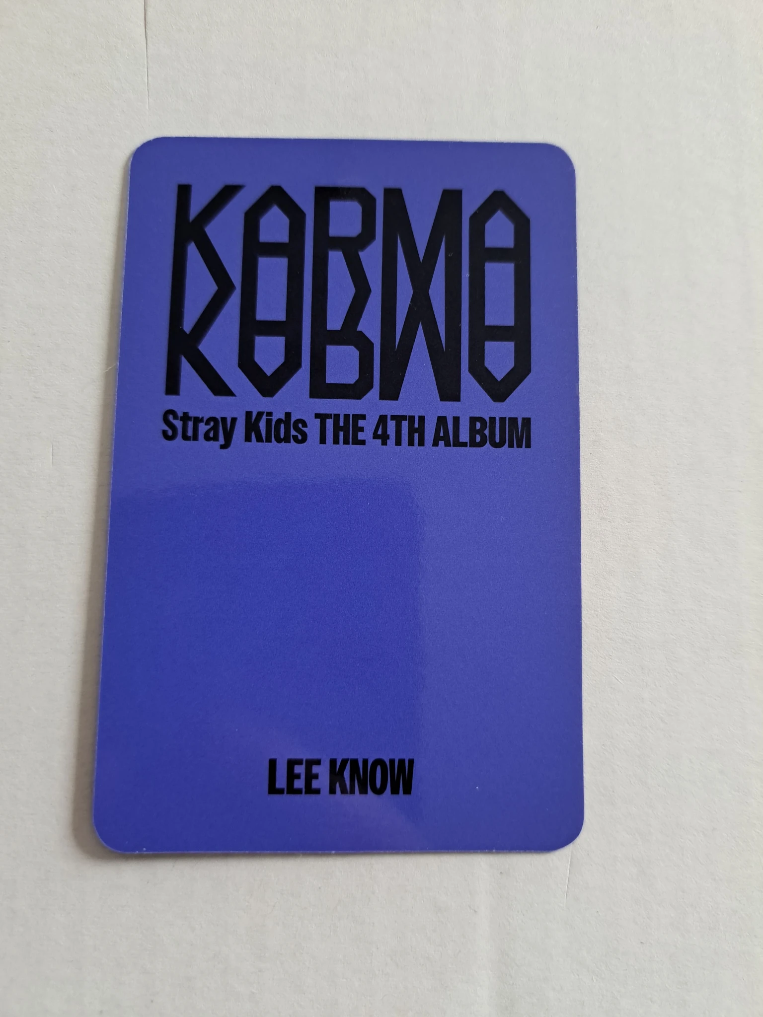 Stray Kids Lee Know Stray Kids - Lee Know - KARMA Album album photocard pre-order benefit Skzoo Ver listing photo 2